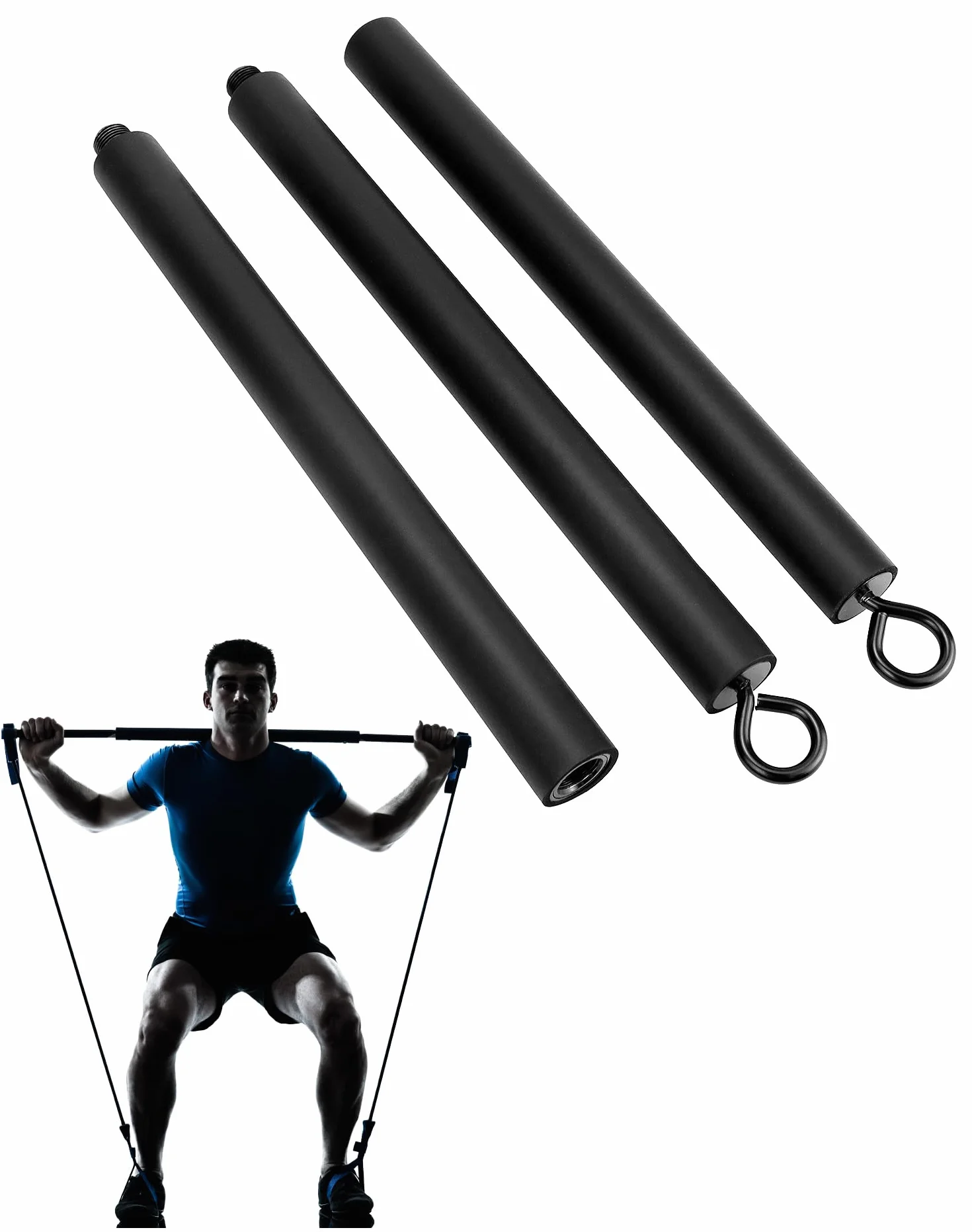QWORK Pasek oporowy 108 cm 362 kg do treningu siłowego i cardio