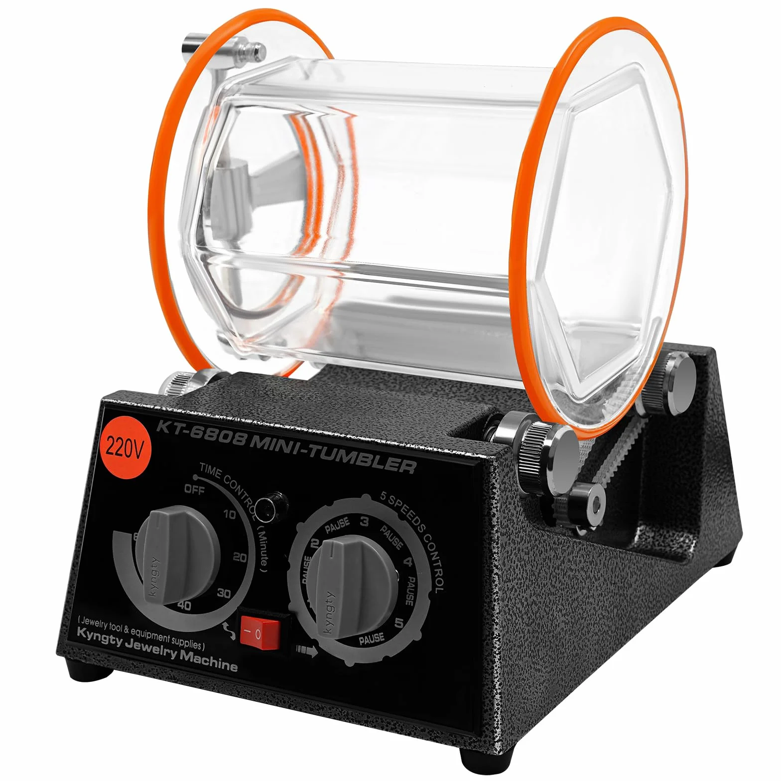 60 W Rotary Tumbler polerka do powierzchni 3 kg 4 prędkości z timerem