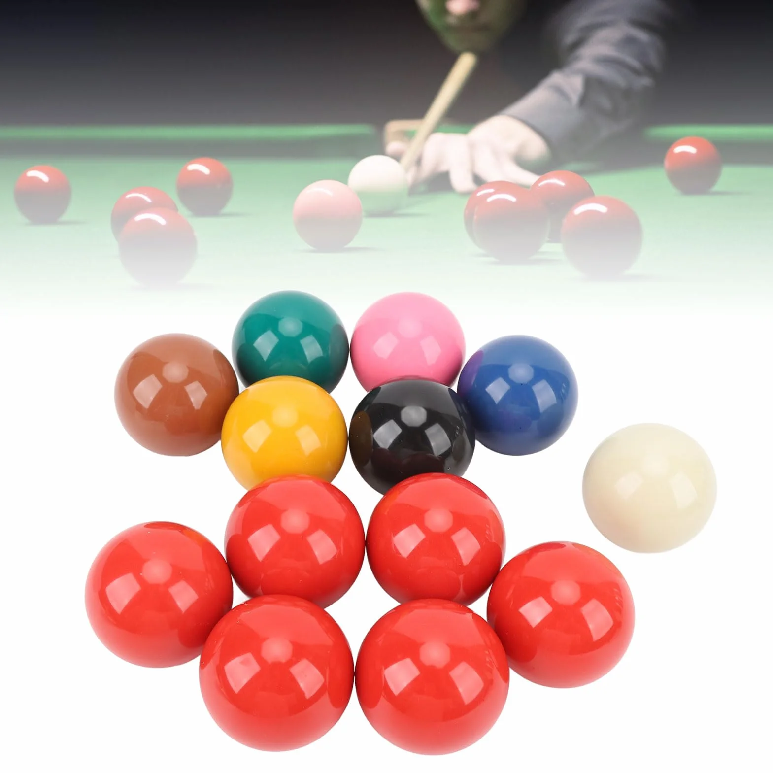 Zestaw Bilardowy do Snookera, 13 szt. 2,1 Cala i 5,25 Cm średnicy Kulek do Snookera Profesjonalny Standard, Zestaw Piłek do Snookera Wymienny żywiczny Zestaw Kul Bilardowych do