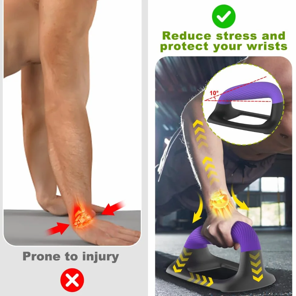 Ergonomiczne drążki push-up antypoślizgowe do treningu siłowego