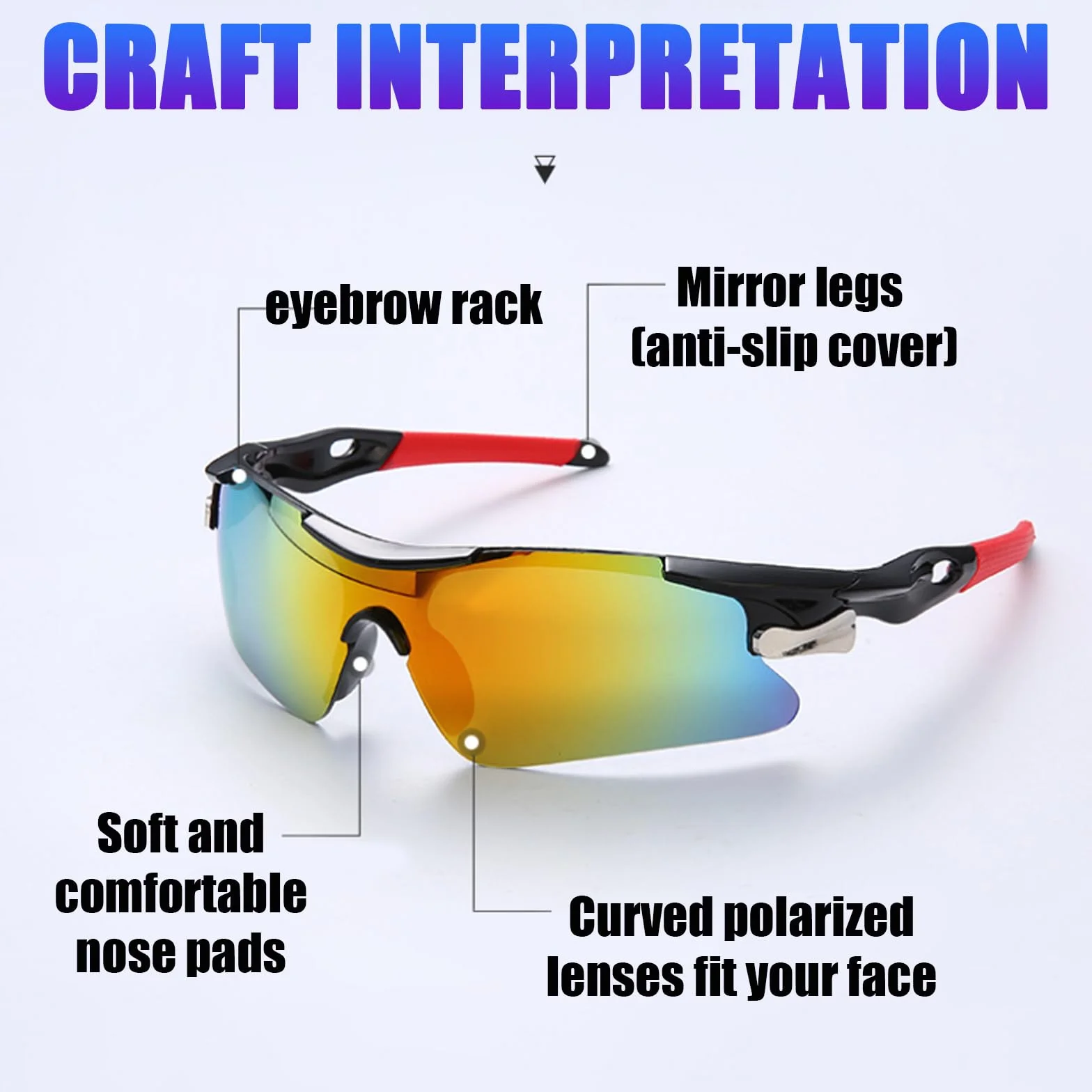 JSTHHTT 2 sztuki sportowe okulary przeciwsłoneczne, okulary rowerowe, wiatroszczelne, szybkie okulary, szybkie okulary Rave, okulary rowerowe dla mężczyzn i kobiet, ochrona UV400 na aktywności na