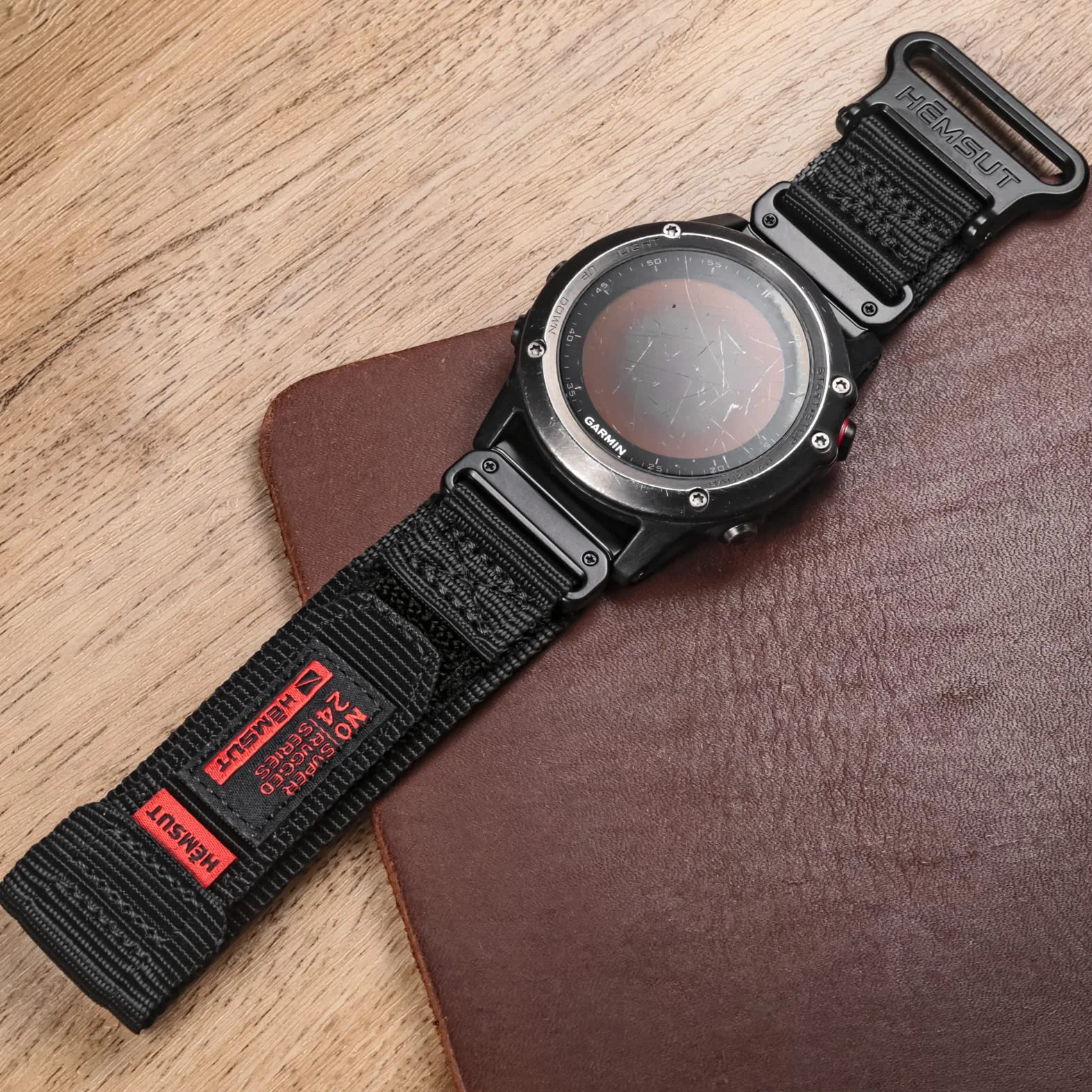 Nylonowy pasek loop na rzep do Garmin Fenix Forerunner Approach MARQ Quatix D2