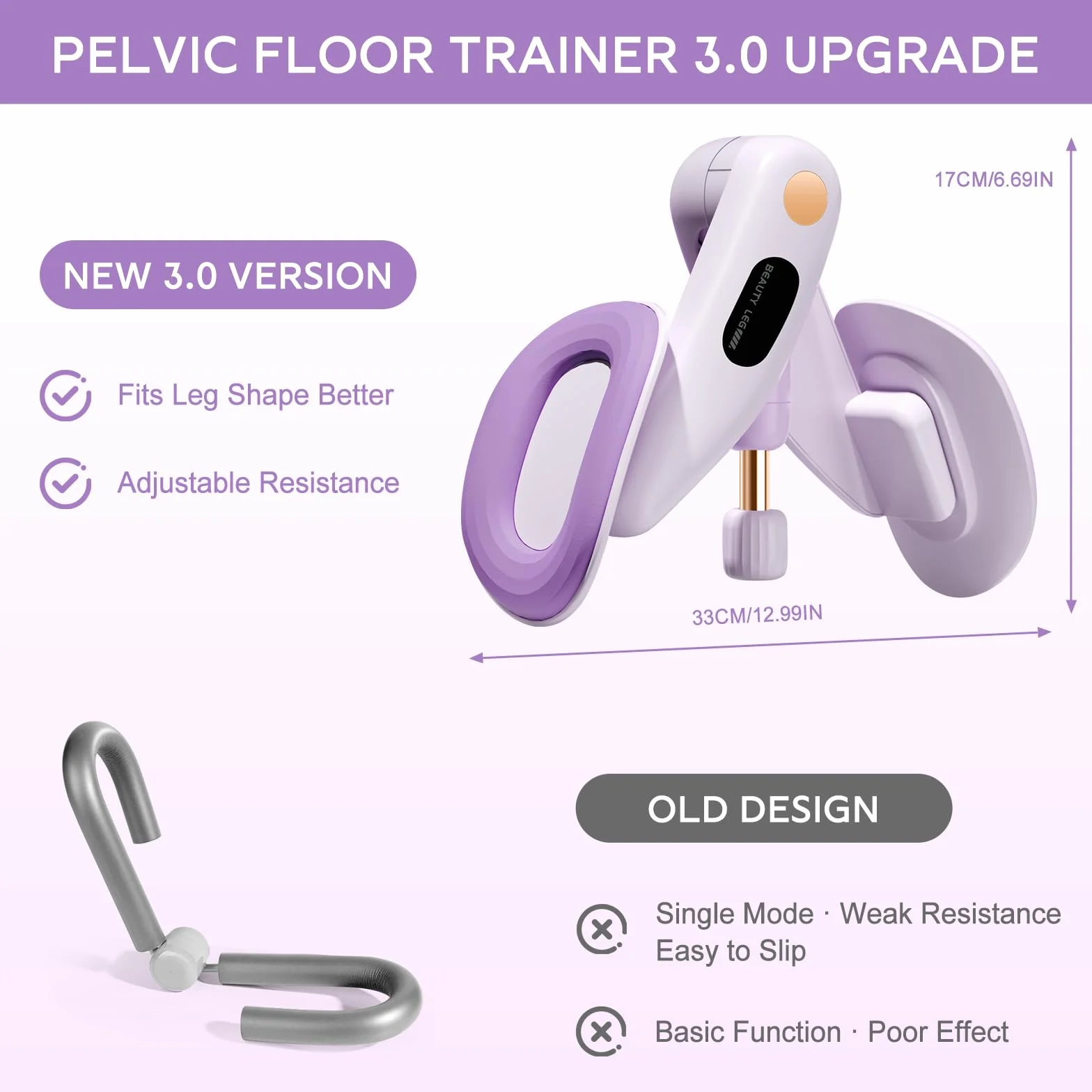Trenażer dna miednicy dla kobiet, przyrząd treningowy do treningu dna miednicy, bezstopniowy trening dna miednicy, 7-16 kg, bezpieczny obrót o 360°, sprzęt fitness do domu