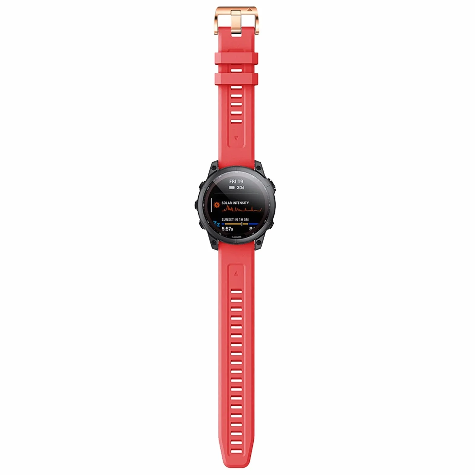 AMSH Pasek do zegarka Garmin Fenix 7S 6S Pro 5S Plus Instinct 2S 20 mm Silikonowa Bransoletka