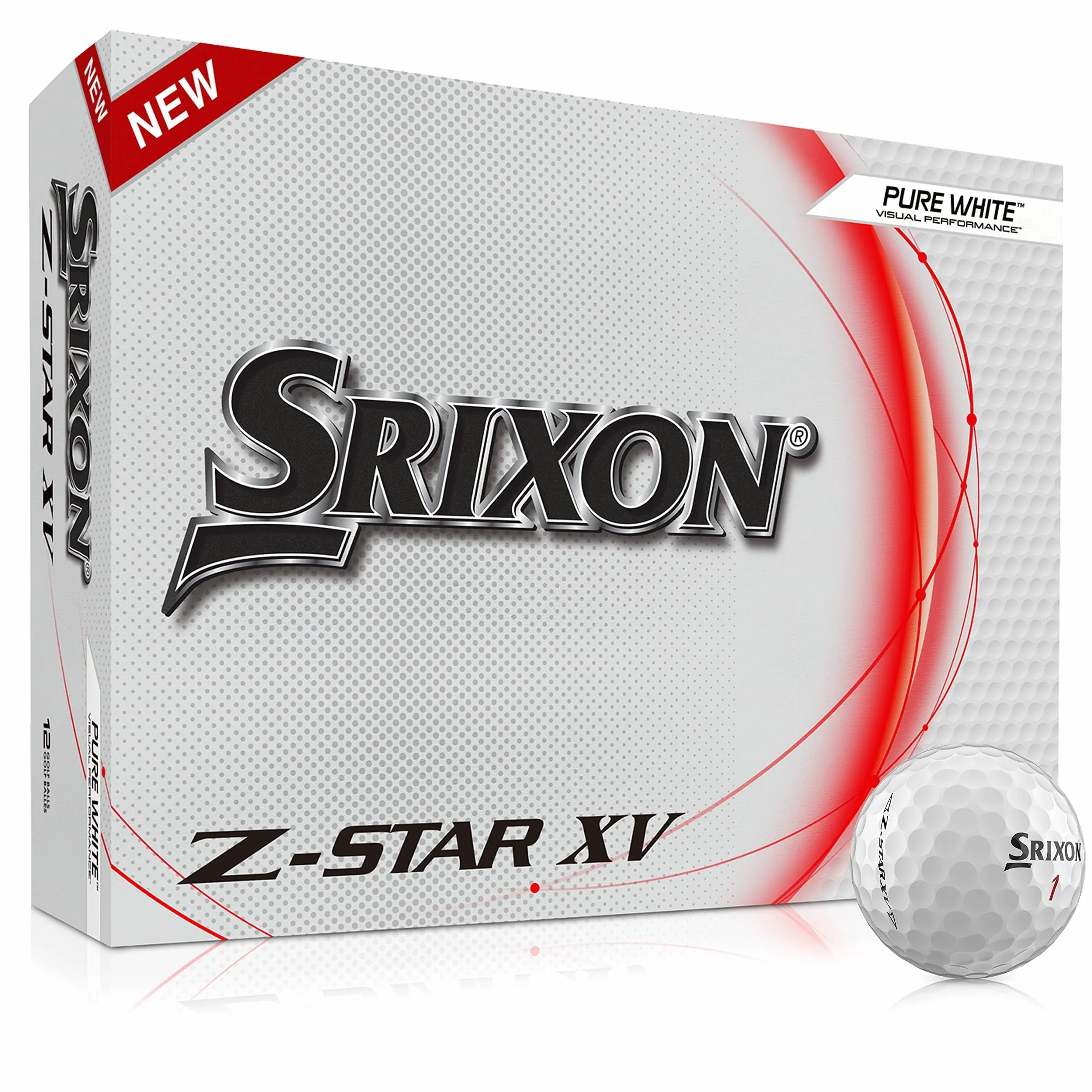 Srixon Z Star XV 8, tuzin piłek golfowych premium, poziom wycieczek, wydajność, uretan, 4 sztuki, akcesoria golfowe premium i golf