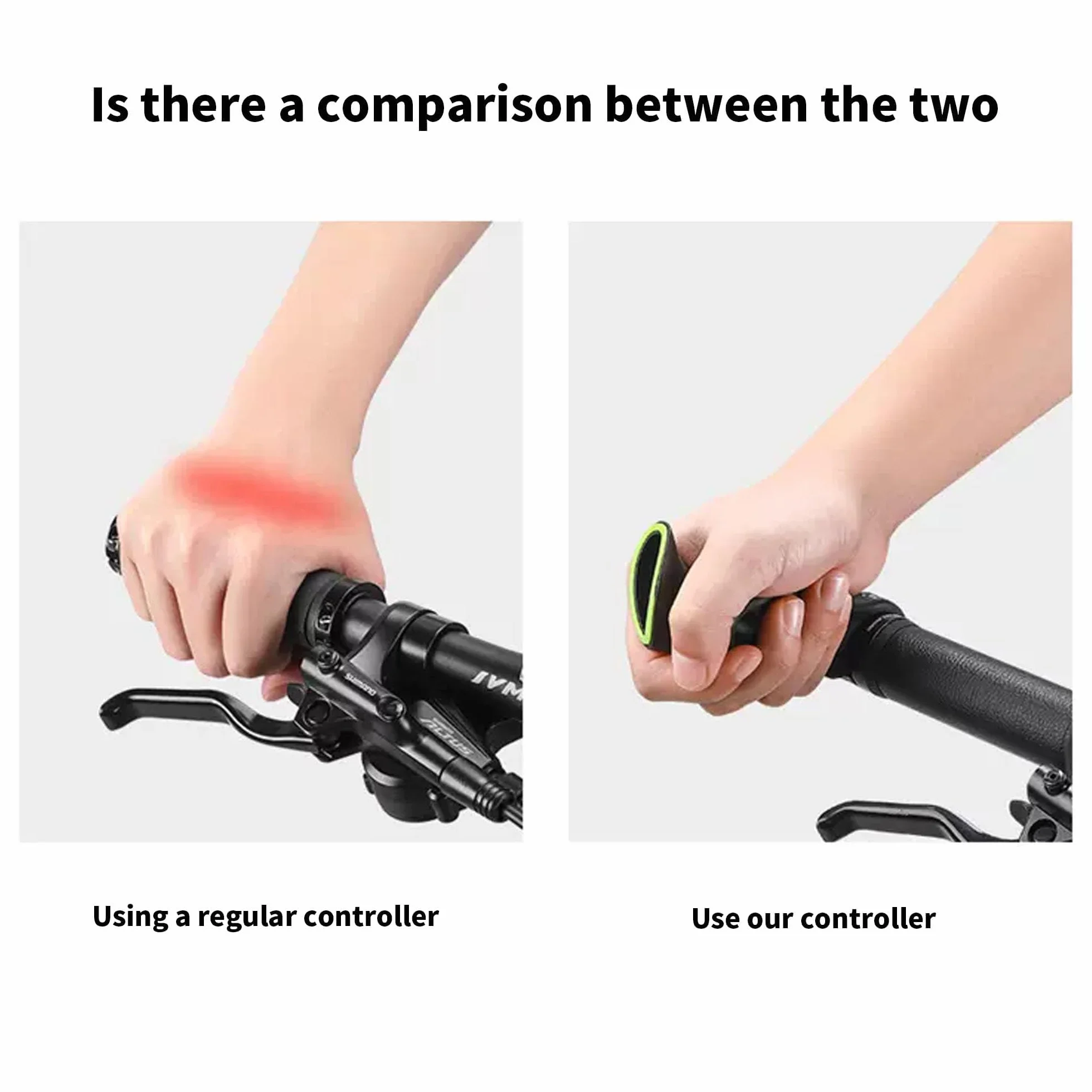 Ergonomiczne antypoślizgowe uchwyty na kierownicę rowerową MTB 21,8-22,2 mm