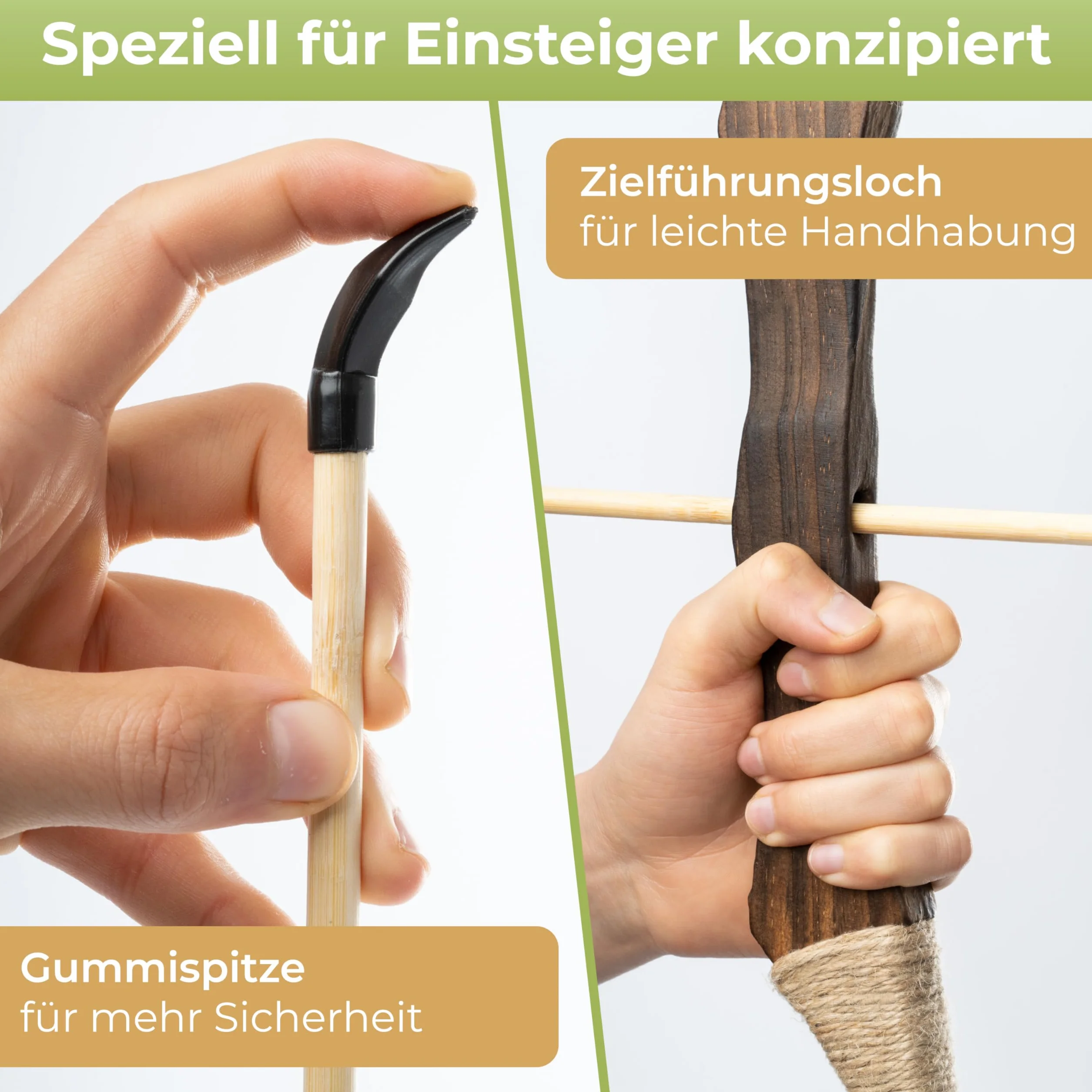 BOWRILLA® Łuk i strzały dla dzieci | 10 strzał z gumową końcówką, kołczan i 3 tarcze do strzelania | zestaw do łucznictwa dla dzieci wraz z torbą do przechowywania | łuk dziecięcy odpowiedni dla osób