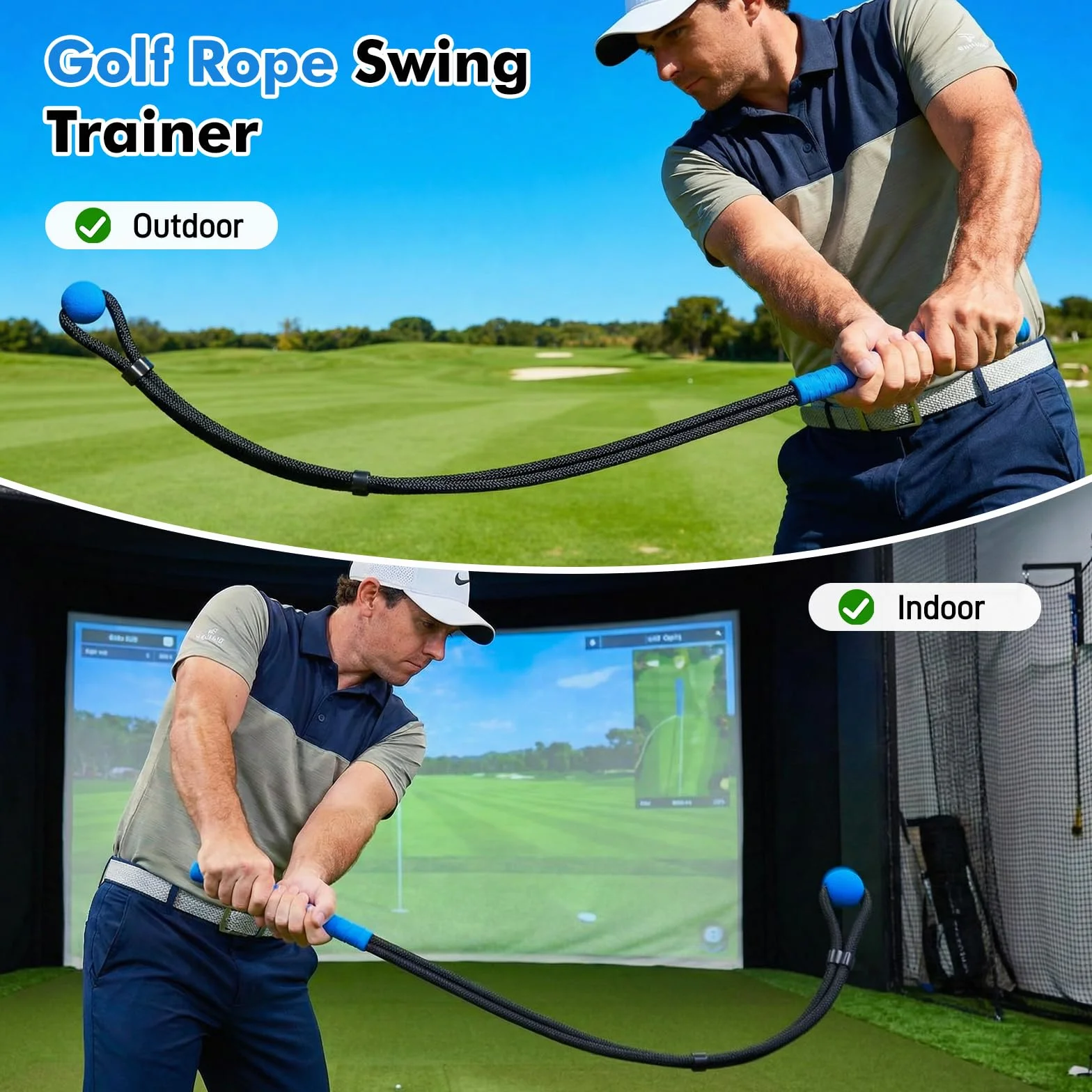 Starvortex Golf Swing Trainer, wysuwany trener zamachowy do treningu