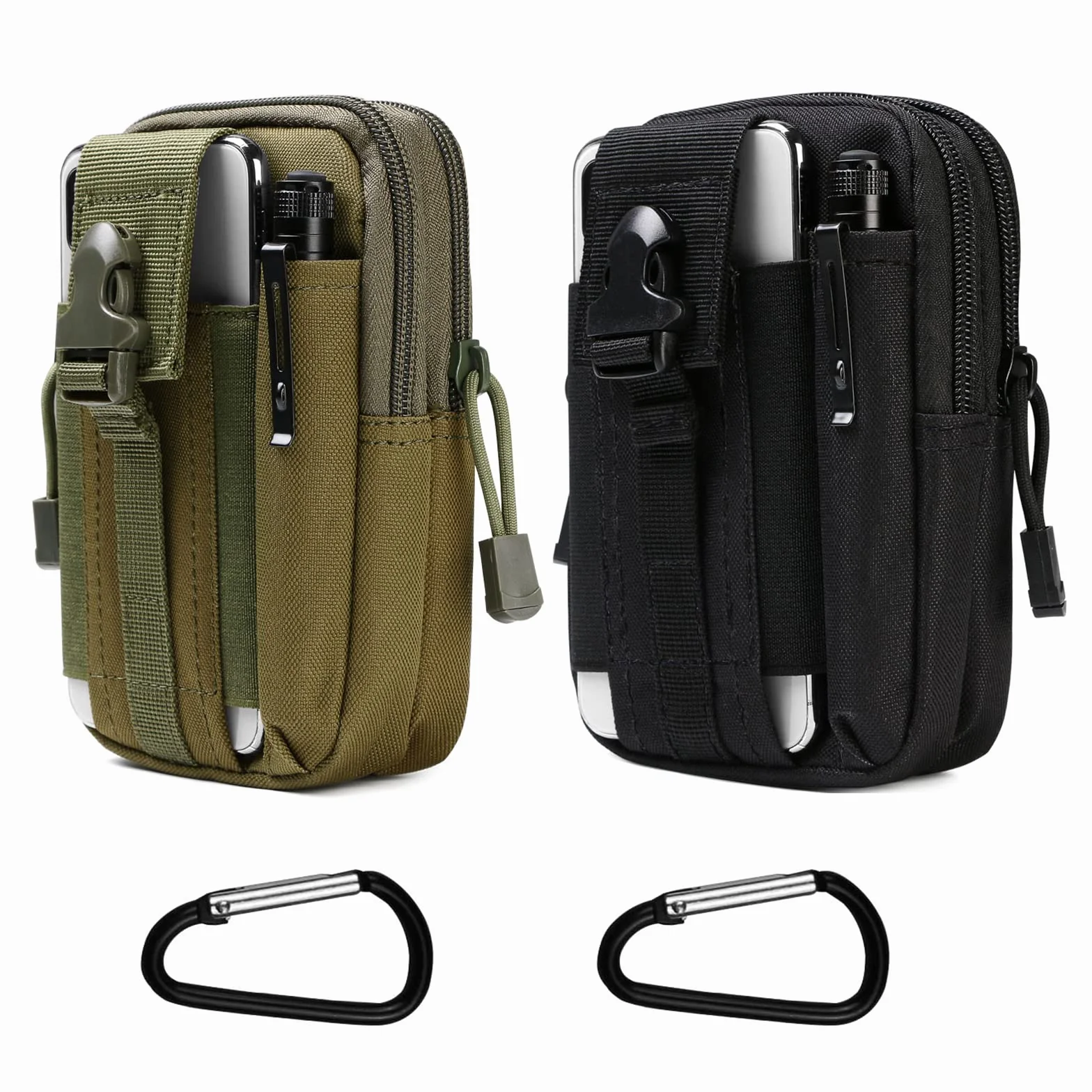 flintronic 1 szt. / 2 szt. Taktyczna torba na talię, torba na pasek taktyczny wojskowy kompaktowy 1000D nylon do małych narzędzi wielofunkcyjny telefon komórkowy na zewnątrz sport piesze wycieczki i