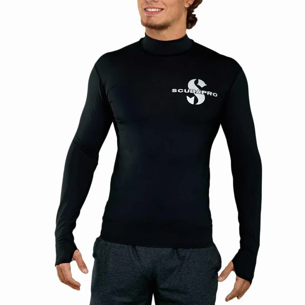 SCUBAPRO Męski Rash Guard T-shirt z Długim Rękawem Anty-UV Slim Fit
