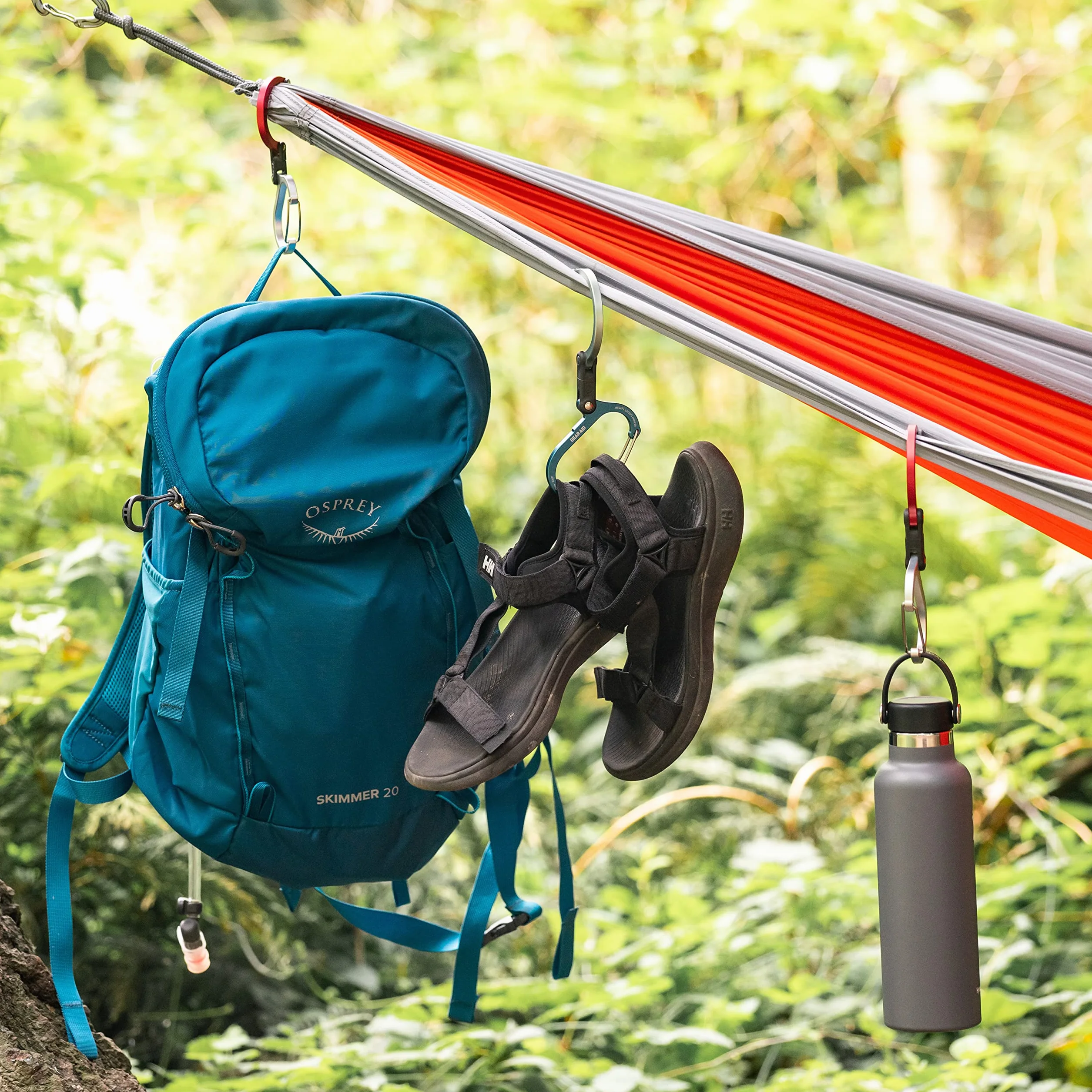 GEAR AID HEROCLIP obrotowy karabińczyk 360° haczyk średni na kemping