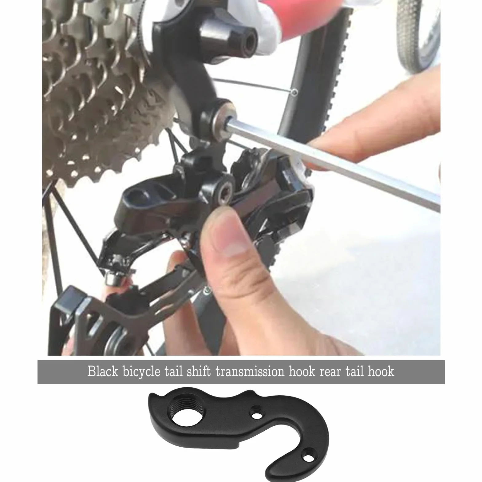 Bike Mech wieszak na przerzutkę rowerową hak przerzutki rowerowej hak tylny ze stopu aluminium hak tylny kompatybilny z autorem kompatybilny z Gepida