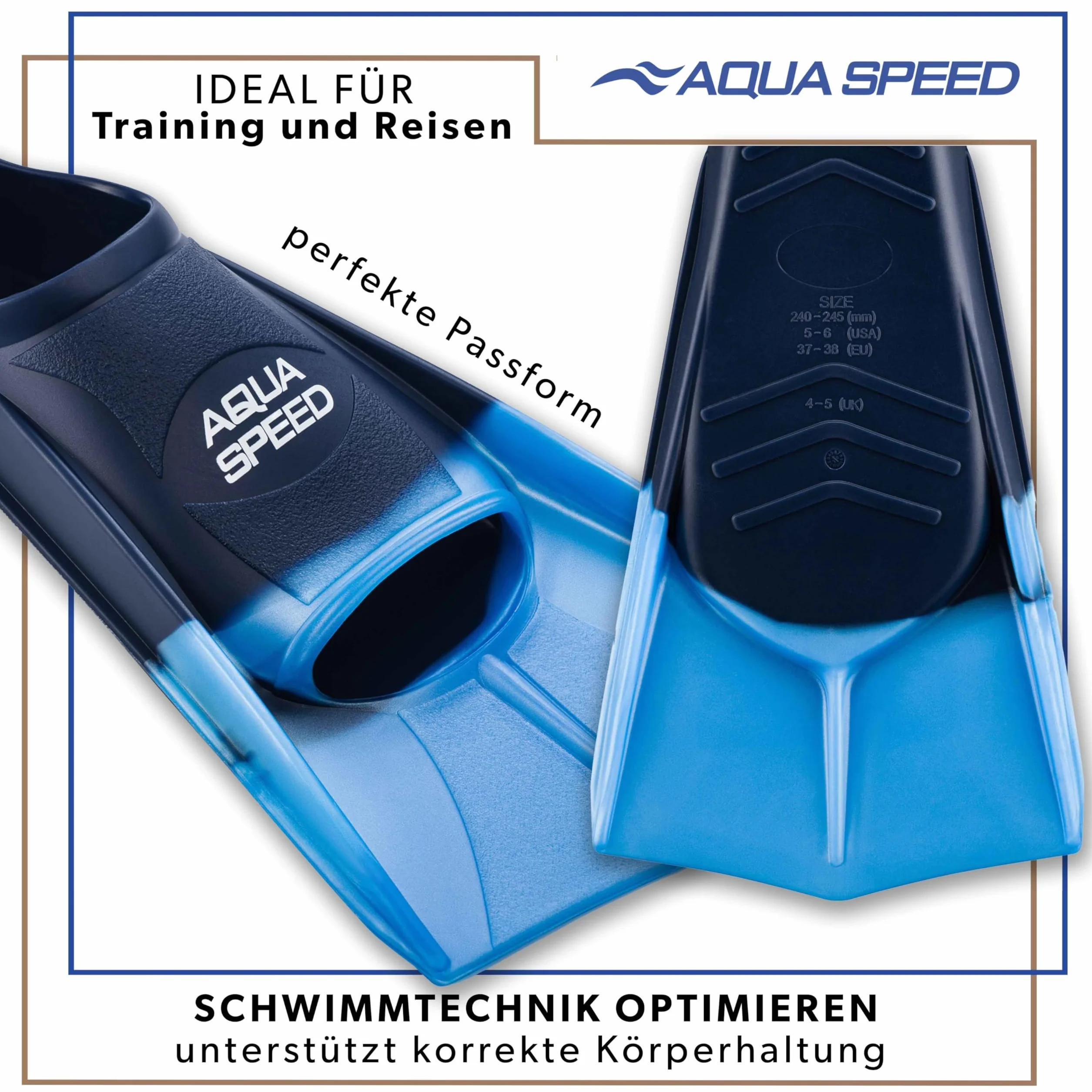 SET - Aqua Speed HIGH TECH short swim fins for adults and children + ULTRAPOWER #SWIM bag backpack | men | women | girls | boys | training fins | swim training | short fins | diving fins | sizes 33-48