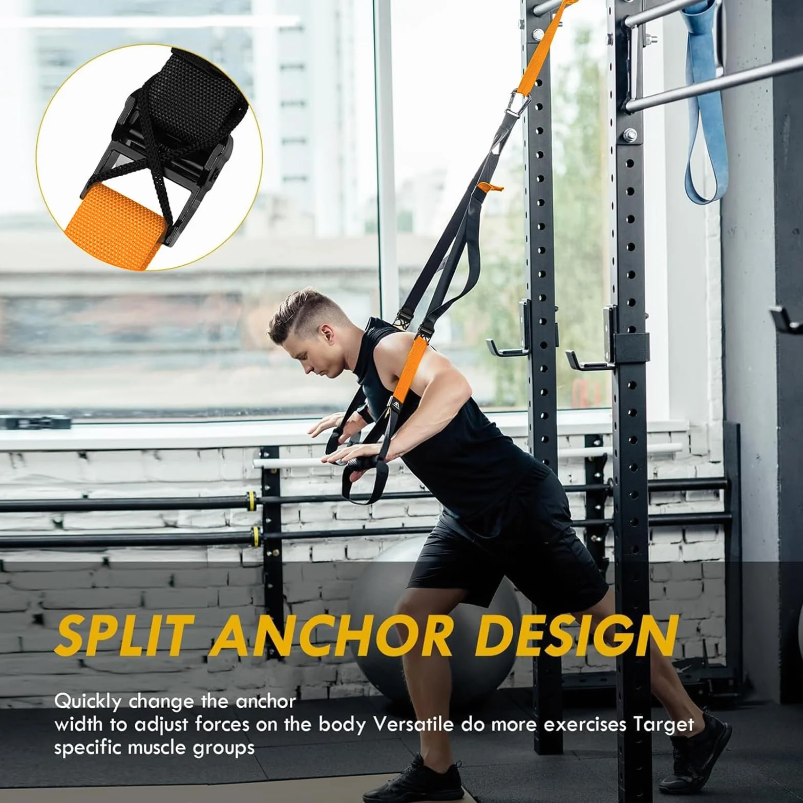 Flintronic Sling Trainer Zestaw Treningowy Zawieszenia TRX Fitness Dom