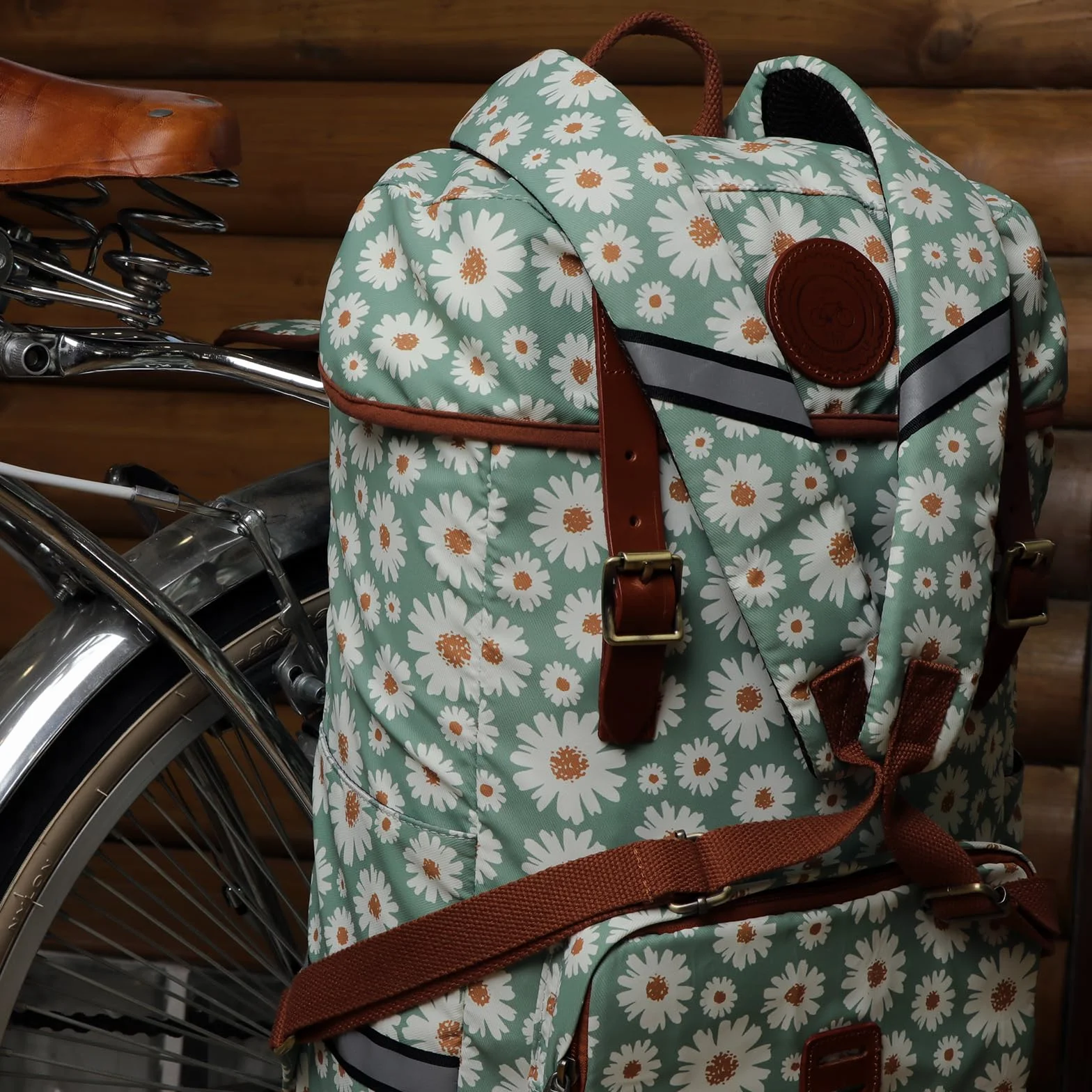 TOURBON Torba na bagażnik rowerowy, wodoodporny, płócienny, na laptopa, na siedzenie, torba na ramię, na zewnątrz, do podróży, szkoły