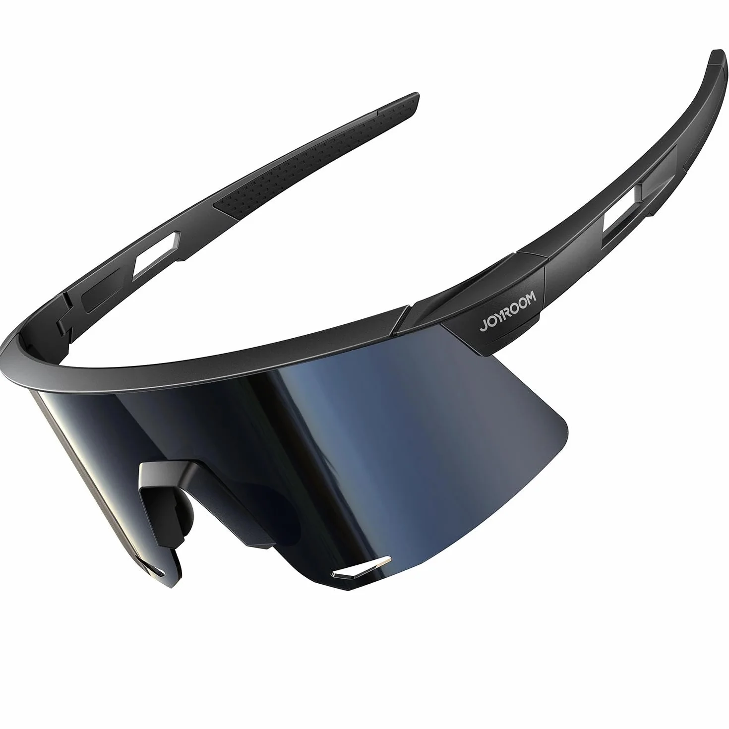 JOYROOM Okulary Sportowe dla Mężczyzn i Kobiet UV400 Ochrona Okulary Rowerowe do Biegania Jazdy Turystyki z Lekką Ramą TR90, Regulowalną Poduszką Nosa i Giętymi Wąsami