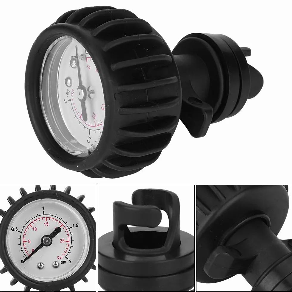 Manometr powietrza, ponton gumowy 30PSI ponton tratwa kajakowa manometr do surfingu pojedynczy barometr z pompk? r?czn?