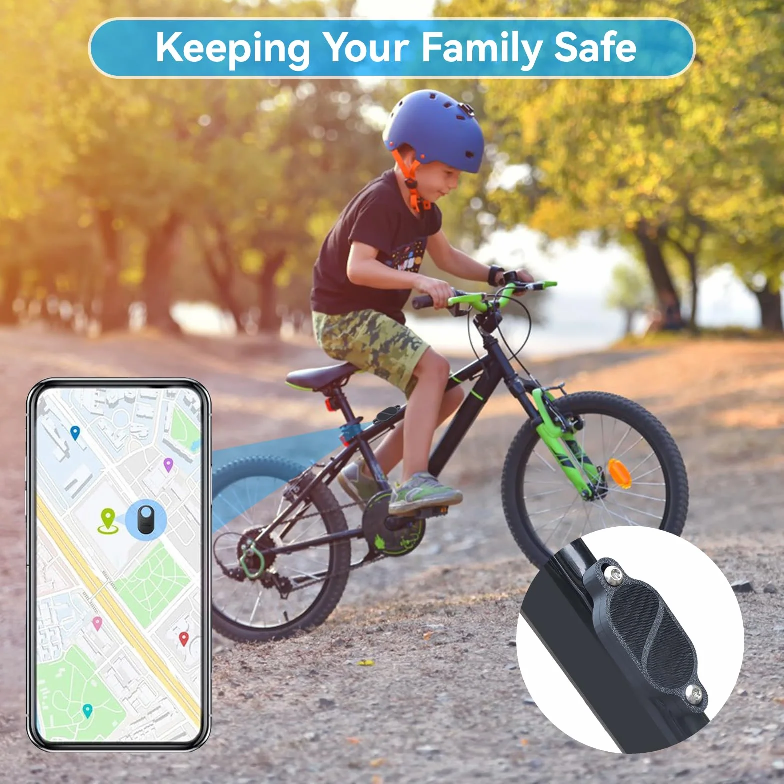 uchwyt rowerowy do smart tag 2, etui do ukrytego Airtag pod uchwytem na bidon, z 2 sviszczalkami