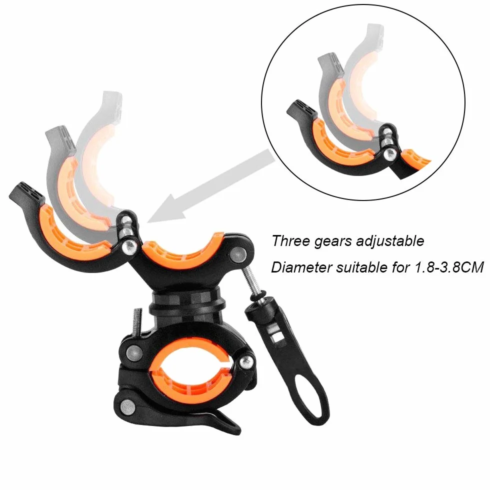 Nincha Uchwyt Latarka Rowerowa LED 360 Stopni Stojak MTB