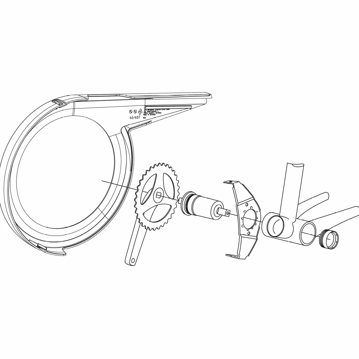 SKS GERMANY Diverse Chainbow osłona łańcucha czarna 1 rozmiar, 158 mm