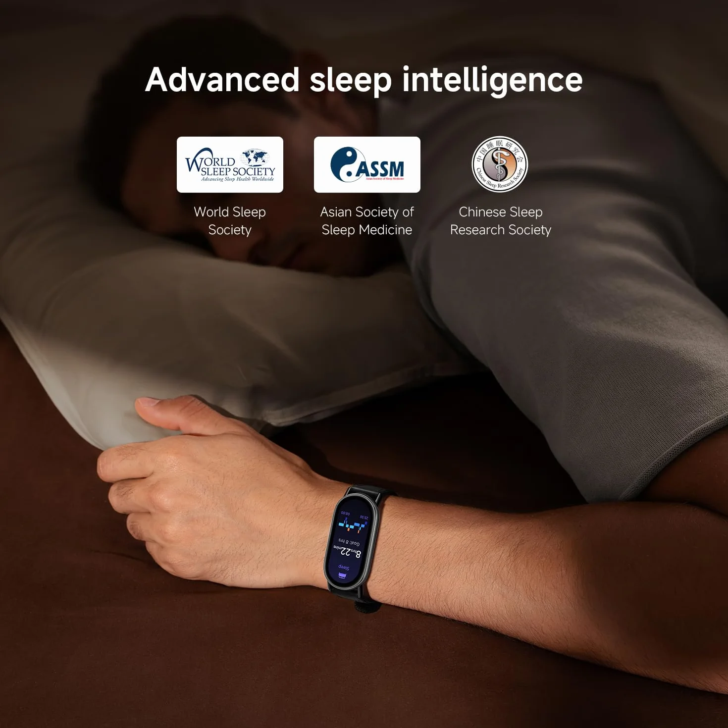 Xiaomi Smart Band 10, Smart Watch, Fitness Tracker, wyświetlacz AMOLED 1,72", akumulator 21 dni, wodoszczelność 5ATM, SPO₂ i pomiar tętna, monitorowanie snu, 150+ trybów sportowych, srebrny