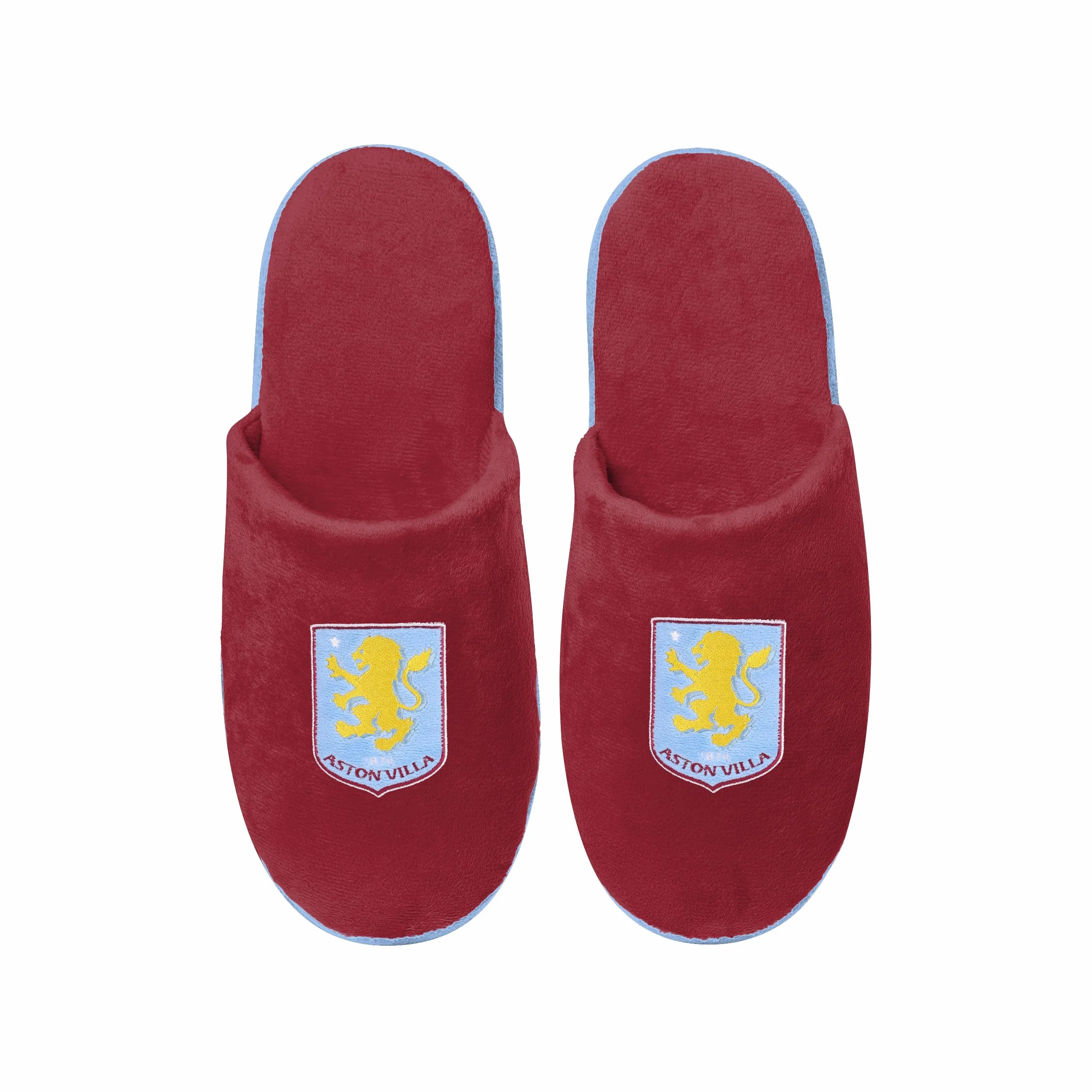 FOCO Oficjalnie licencjonowane męskie kapcie piłkarskie Aston Villa FC, rozmiar M 8-9, Aston Villa Fc, 8/9 UK
