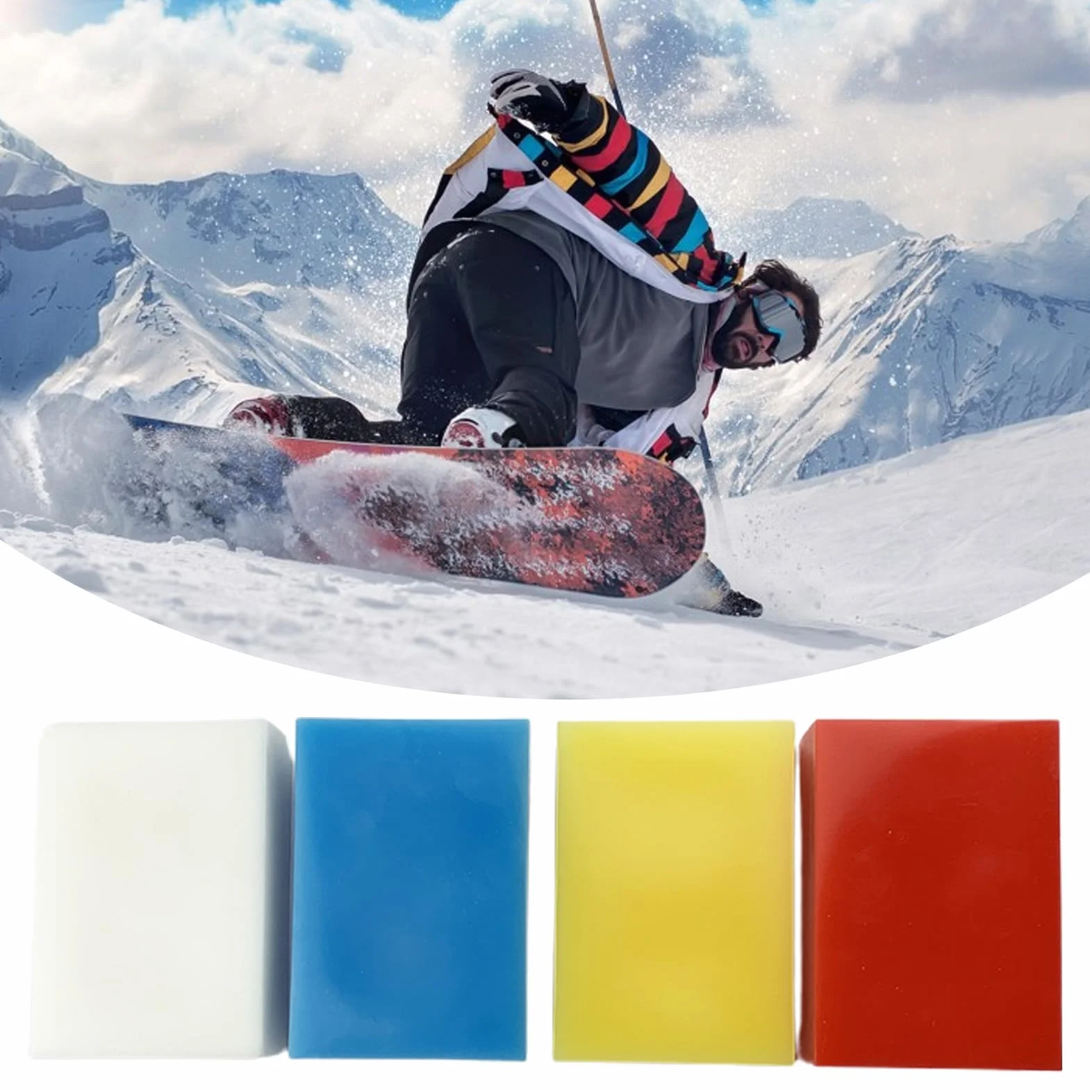Uniwersalny wosk do nart i snowboardu, wosk blokujący śnieg do ochrony nart i snowboardu