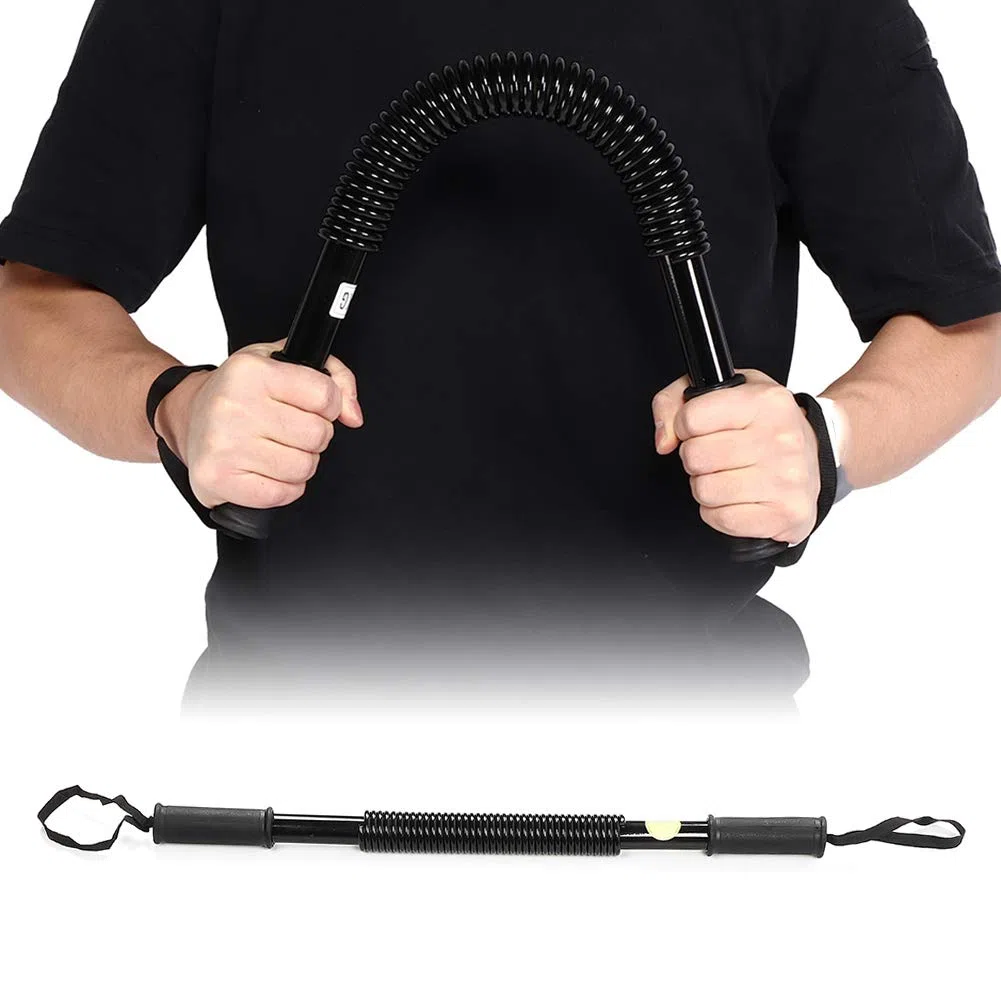 Power Twister Bar, Arm Urządzenie do ćwiczeń Klatki Piersiowej dla Mężczyzn Urządzenie do ćwiczeń Ramion Twister Czarne Urządzenie do ćwiczeń Ramion Sprężyna Siła (20KG)
