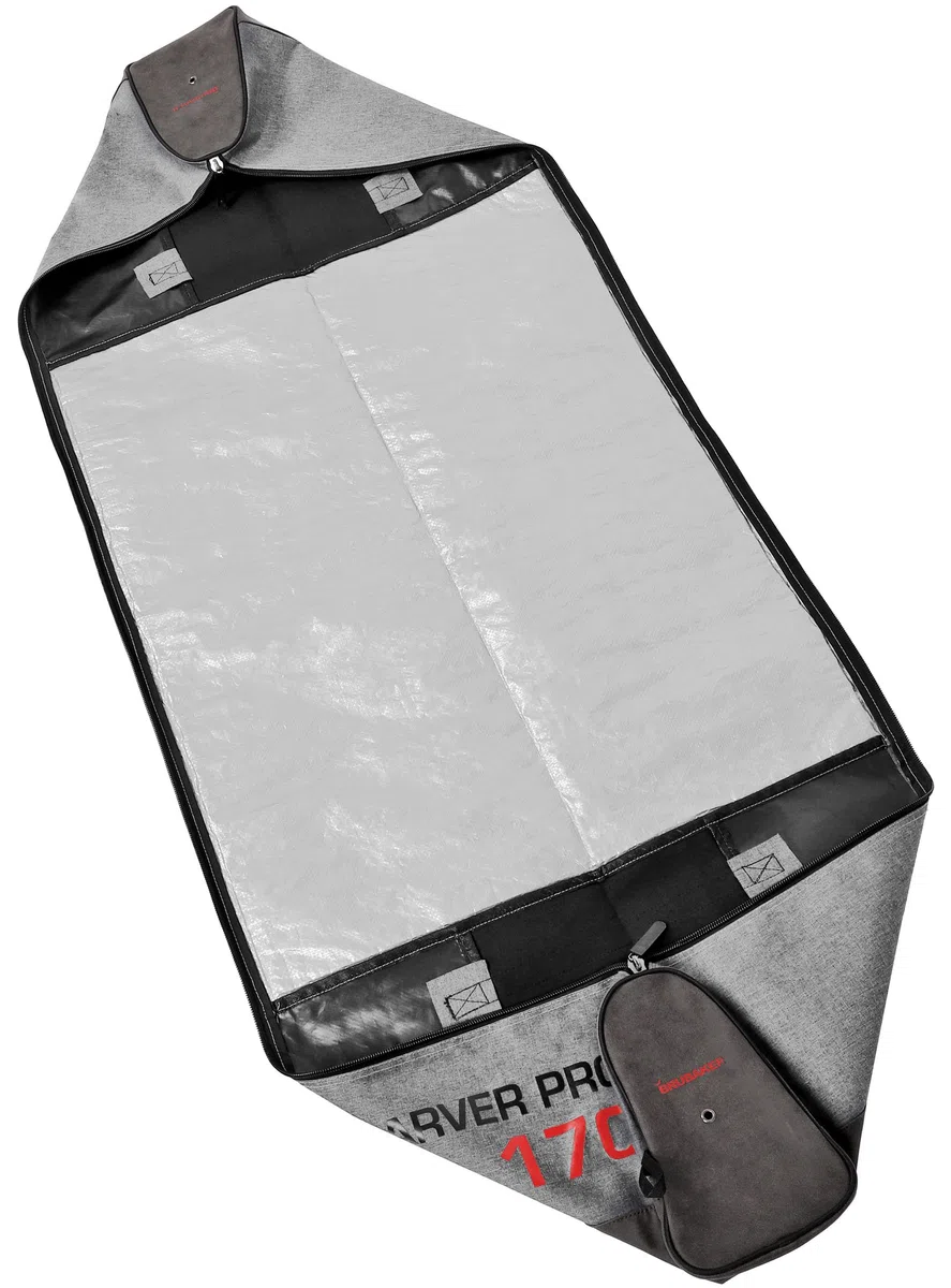 BRUBAKER Combo 'Super Performance' torba na buty narciarskie i 'Carver Performance' wyściełana torba narciarska do 170 cm / 66 7/8" lub do 190 cm / 74 3/4"