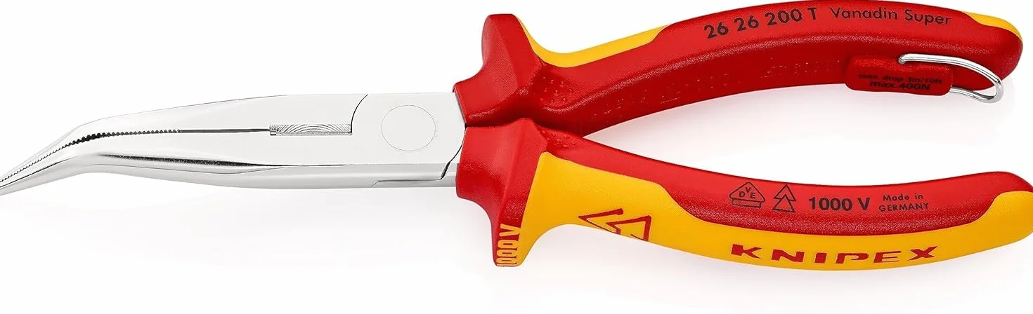 KNIPEX Szczypce tnące półokrągłe bociani dziób chromowany VDE 200 mm 26 26 200 T