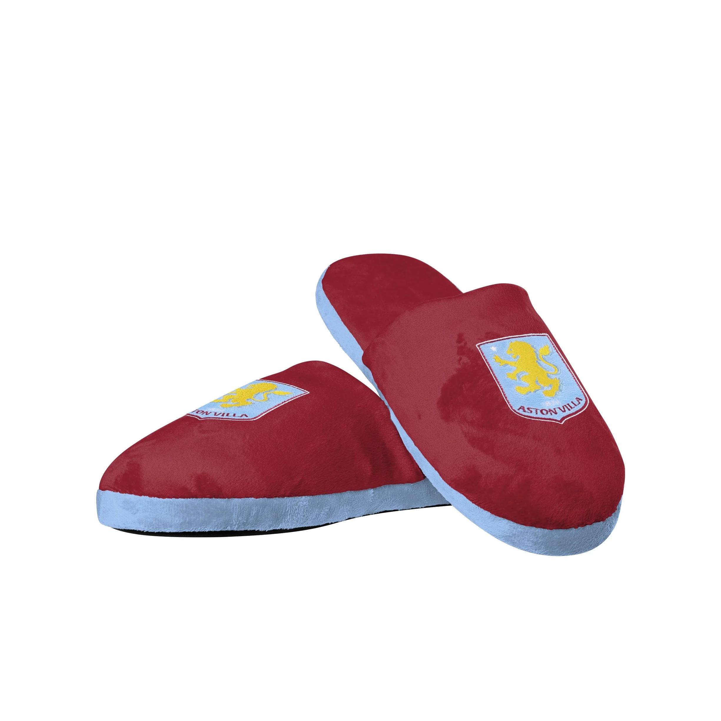 FOCO Oficjalnie licencjonowane męskie kapcie piłkarskie Aston Villa FC, rozmiar M 8-9, Aston Villa Fc, 8/9 UK