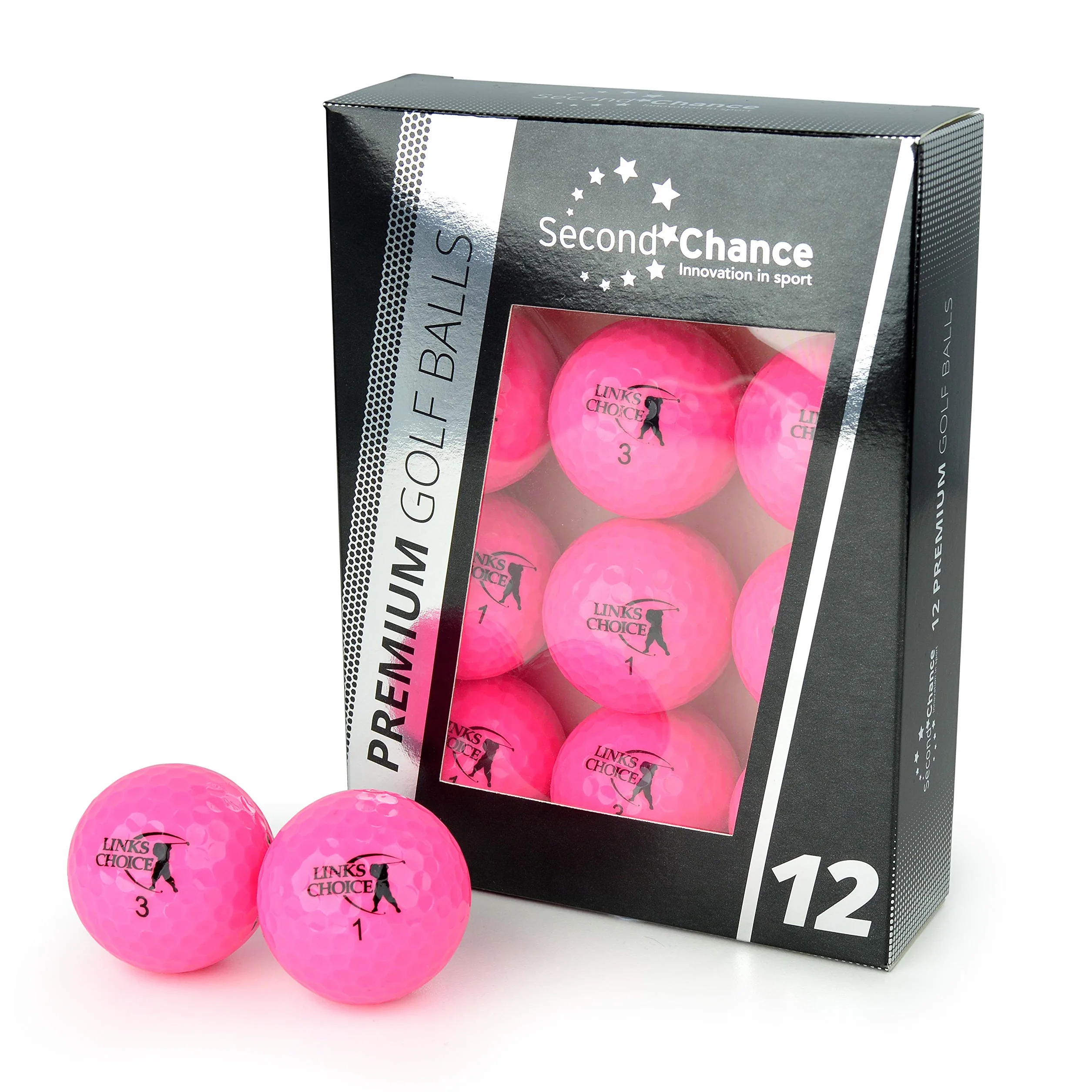 Links Choice Kolorowe optyczne piłki golfowe o wysokiej widoczności