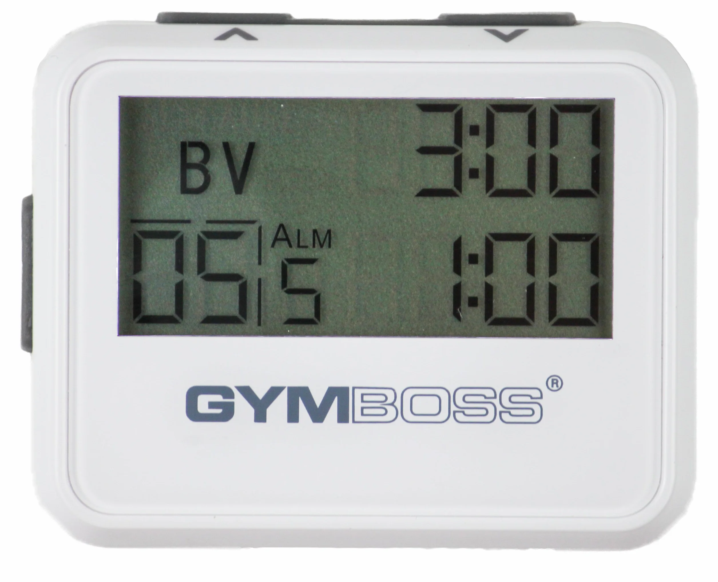 Gymboss Timer interwałowy stoper BIAŁY SZARY POŁYSK