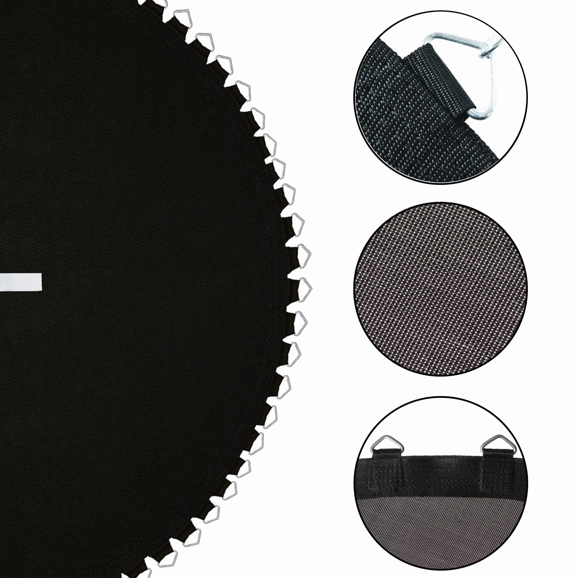 SPRINGOS mata do skakania z 72 metalowymi oczkami Ø mata: 318 cm do trampoliny o średnicy 366 cm (12 stóp), akcesoria do trampoliny