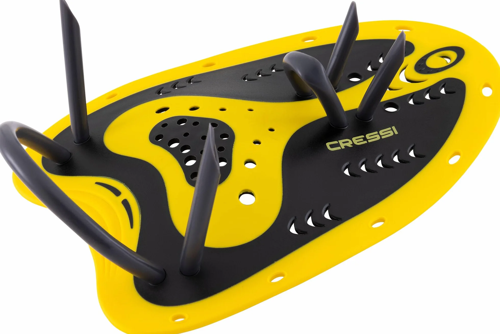 CRESSI Aqua Energy PRO Swim Paddles, łopata pływacka dla dorosłych, czarno-żółta, jeden rozmiar