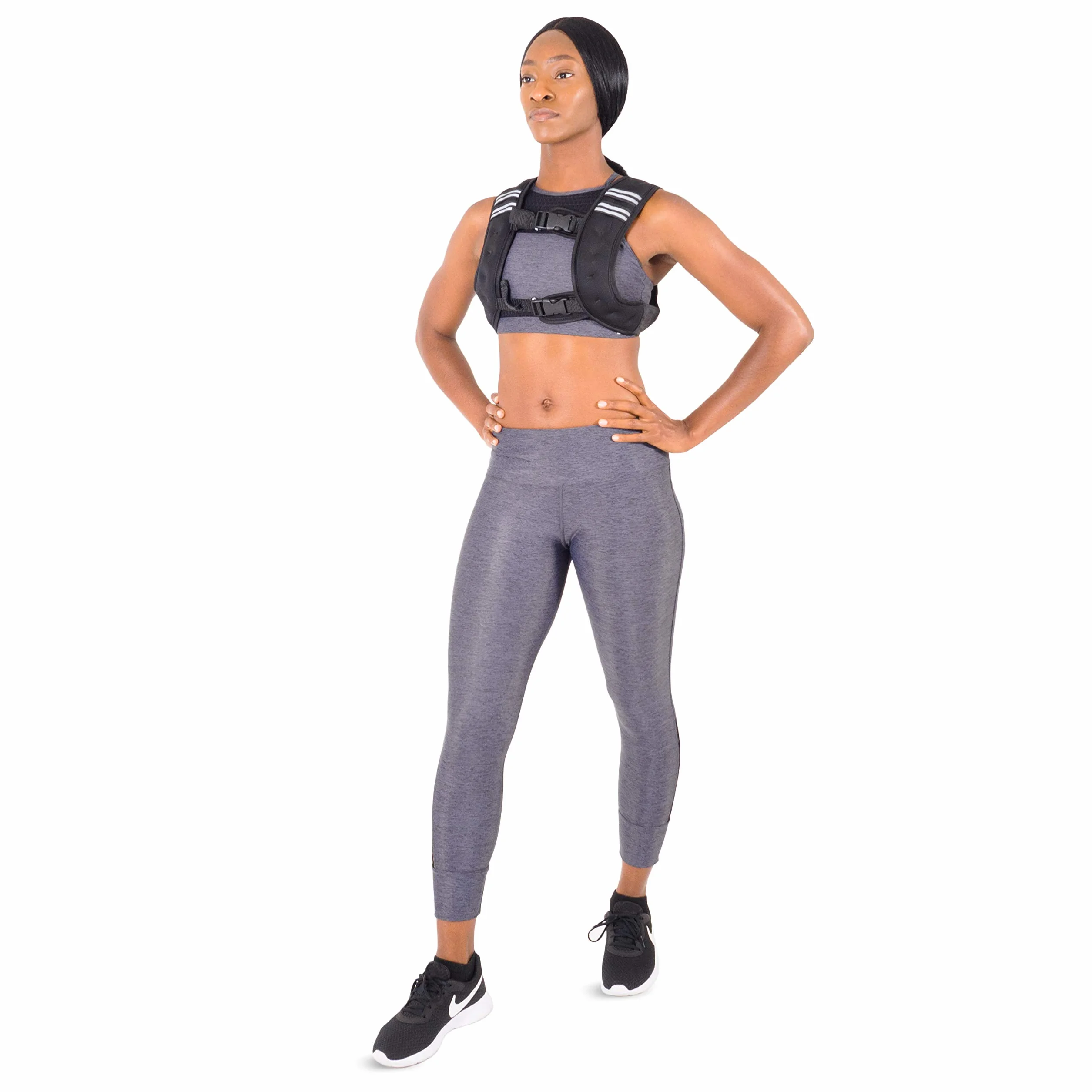 ProsourceFit Kamizelka treningowa obciążeniowa, 9 kg, czarna