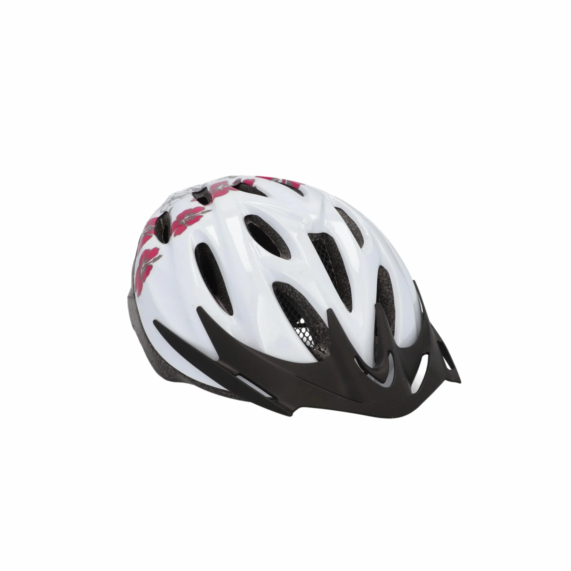 FISCHER Kask rowerowy dla dorosłych, kask rowerowy Hawaii, rozmiar S/M, 54-59 cm, biało-różowy