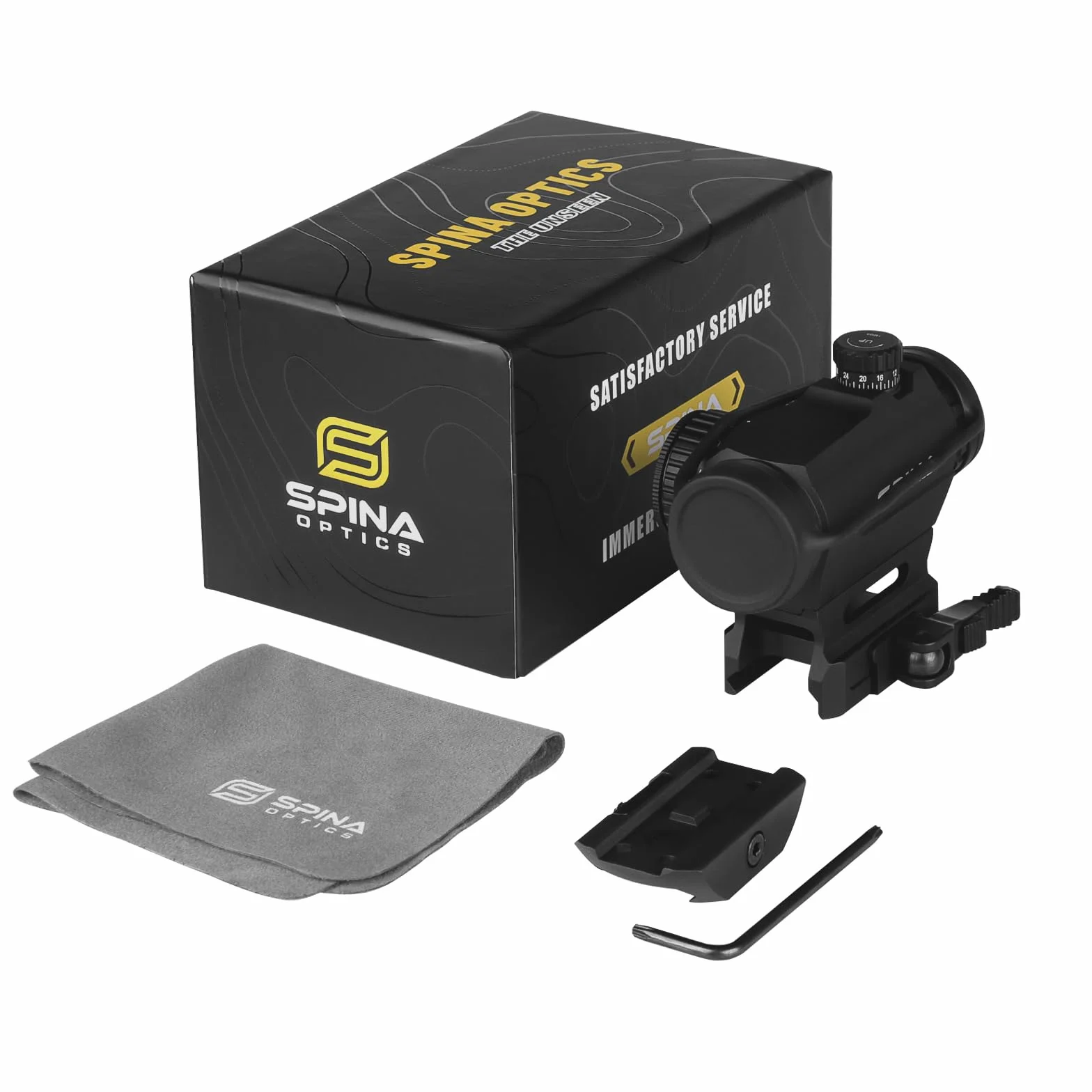 SPINA OPTICS KT-20 Red dot do karabinu 1x20mm Celownik kolimatorowy 2 MOA z mocowaniem QD