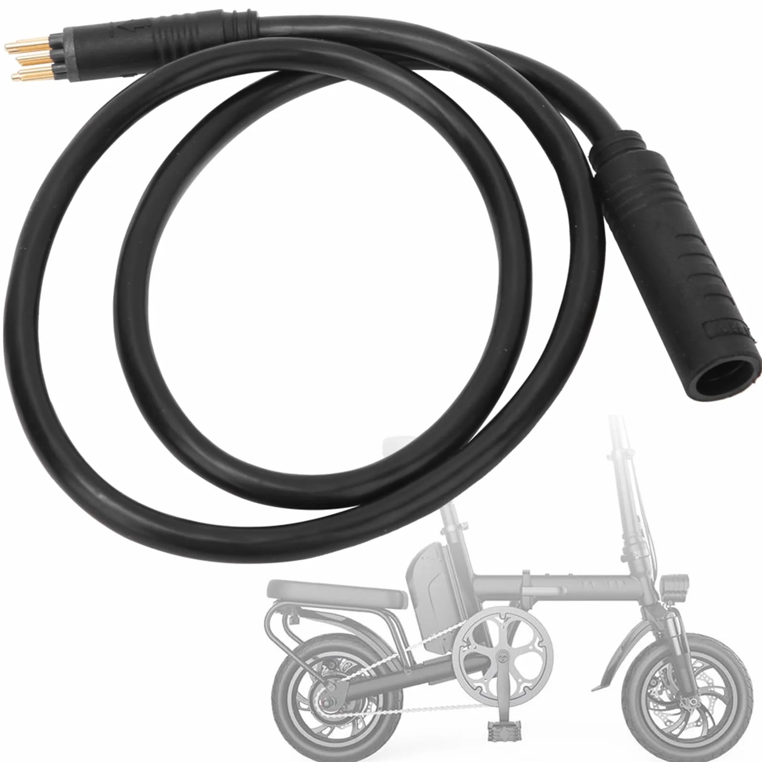 9-pinowy Przedłużacz Silnika Koła do Roweru Elektrycznego Przewód żEński na Męski E Akcesoria Rowerowe Ebike 9-pinowy Przedłużacz Kabla Silnika Adapter Przedłużający piastę 1500