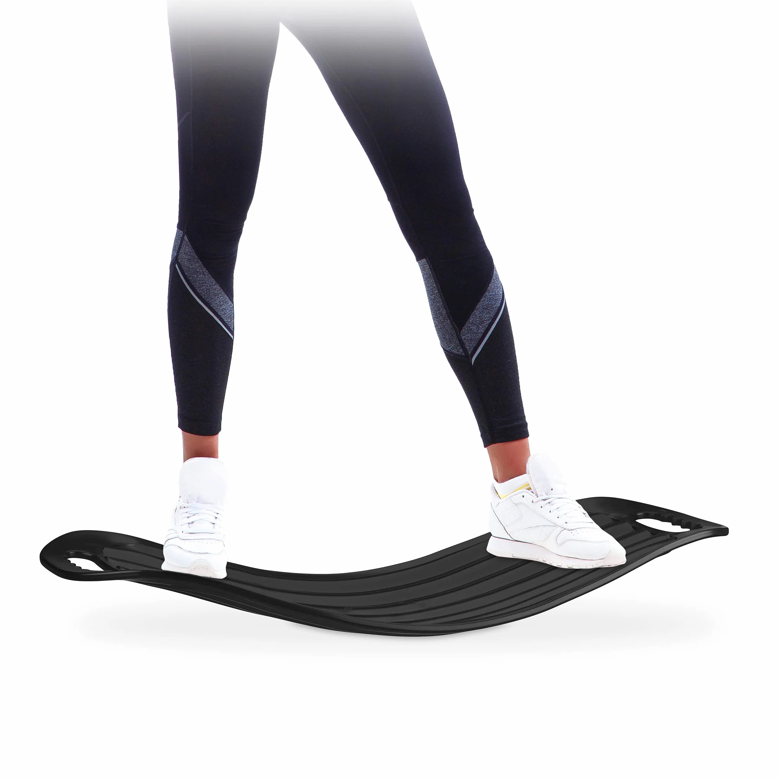 Relaxdays Twist Board, poręczna deska do balansowania do treningu całego ciała, obciążalna deska XL do 150 kg, niebieska