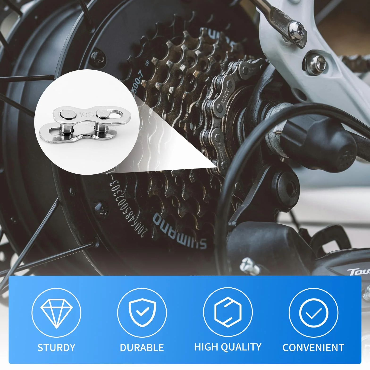 Zapięcie łańcuchowe Shimano 10 przegródek ogniwa łańcucha rowerowego