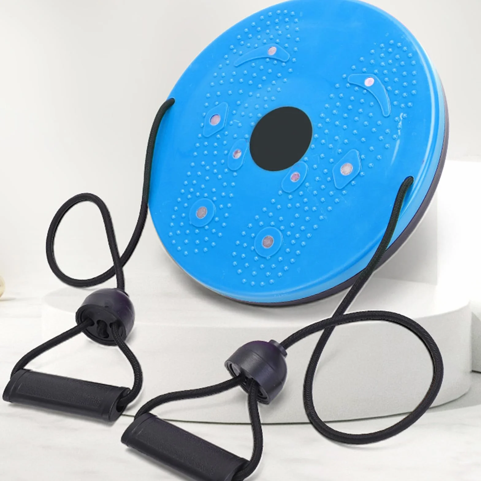 RiToEasysports Dysk do Skręcania Talii Magnetyczny Twister Fitness Plastik ABS Pojemność 100 Kg do ćwiczeń w Domowej Siłowni w Biurze Trening Podstawowy