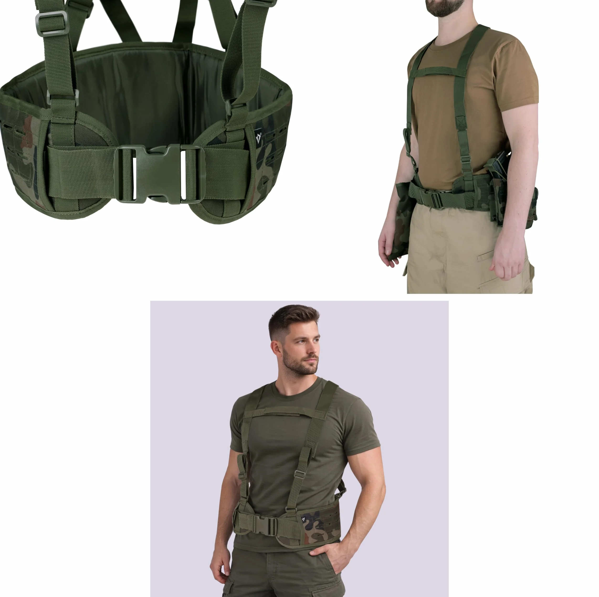 Pas Taktyczny Szelki Pasoszelki Do Ładownic Molle Laser Cut wz.93
