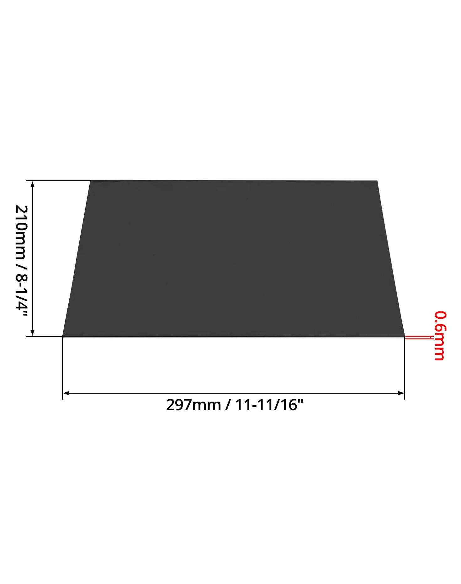QWORK 10 sztuk folii magnetycznej DIN A4, samoprzylepne, gr. 0,6 mm, czarne, magnesy na lodówkę