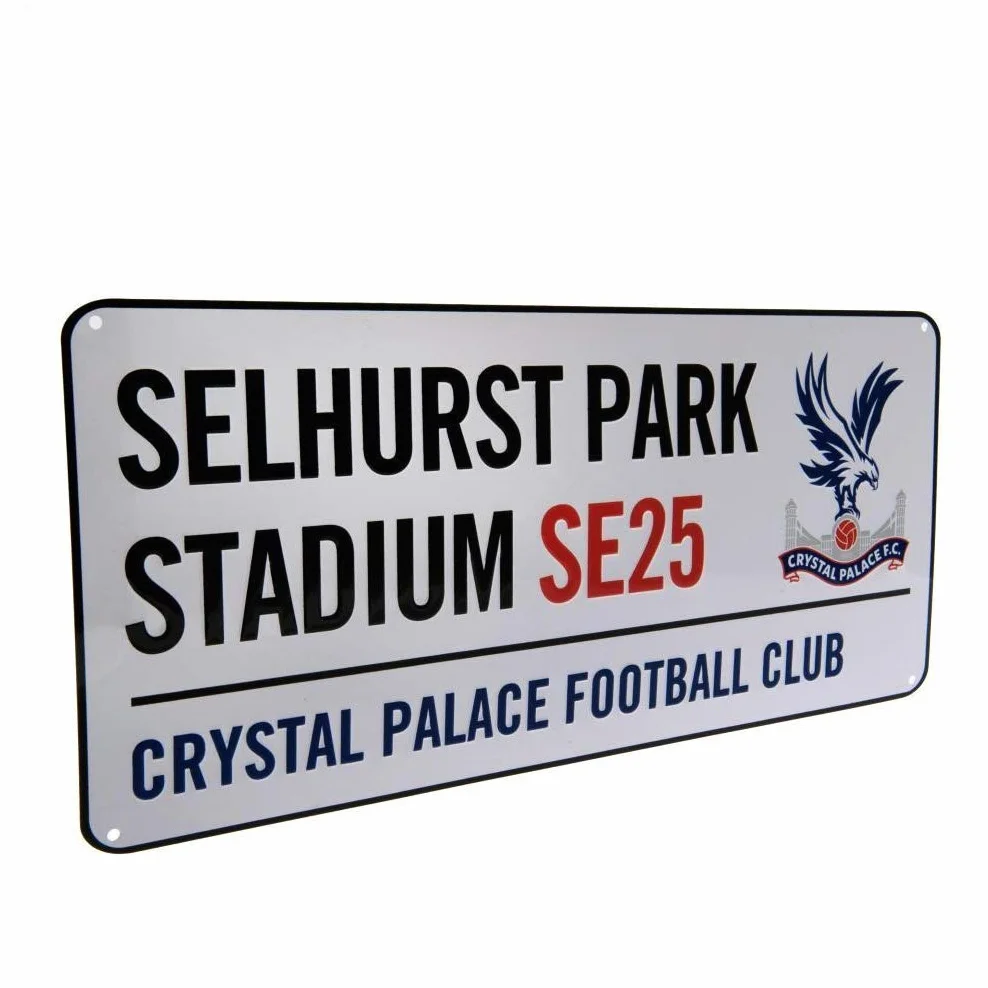 Znak uliczny Crystal Palace wielokolorowy