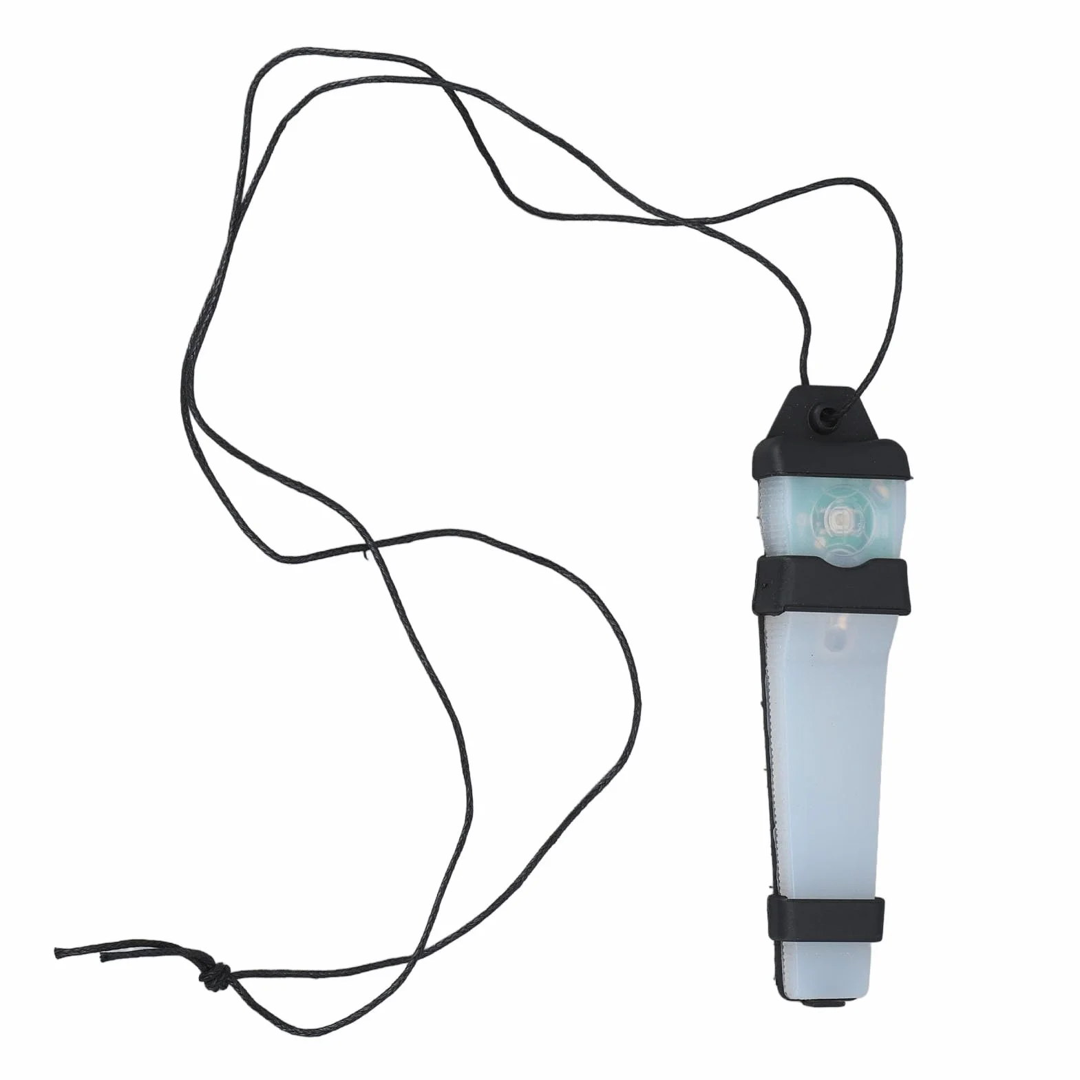 Hełm Survival Signal Light, Wodoodporny Marker Identyfikacji Osobistej, Lekki 150 MAh, Czarny z Pomarańczowym Światłem