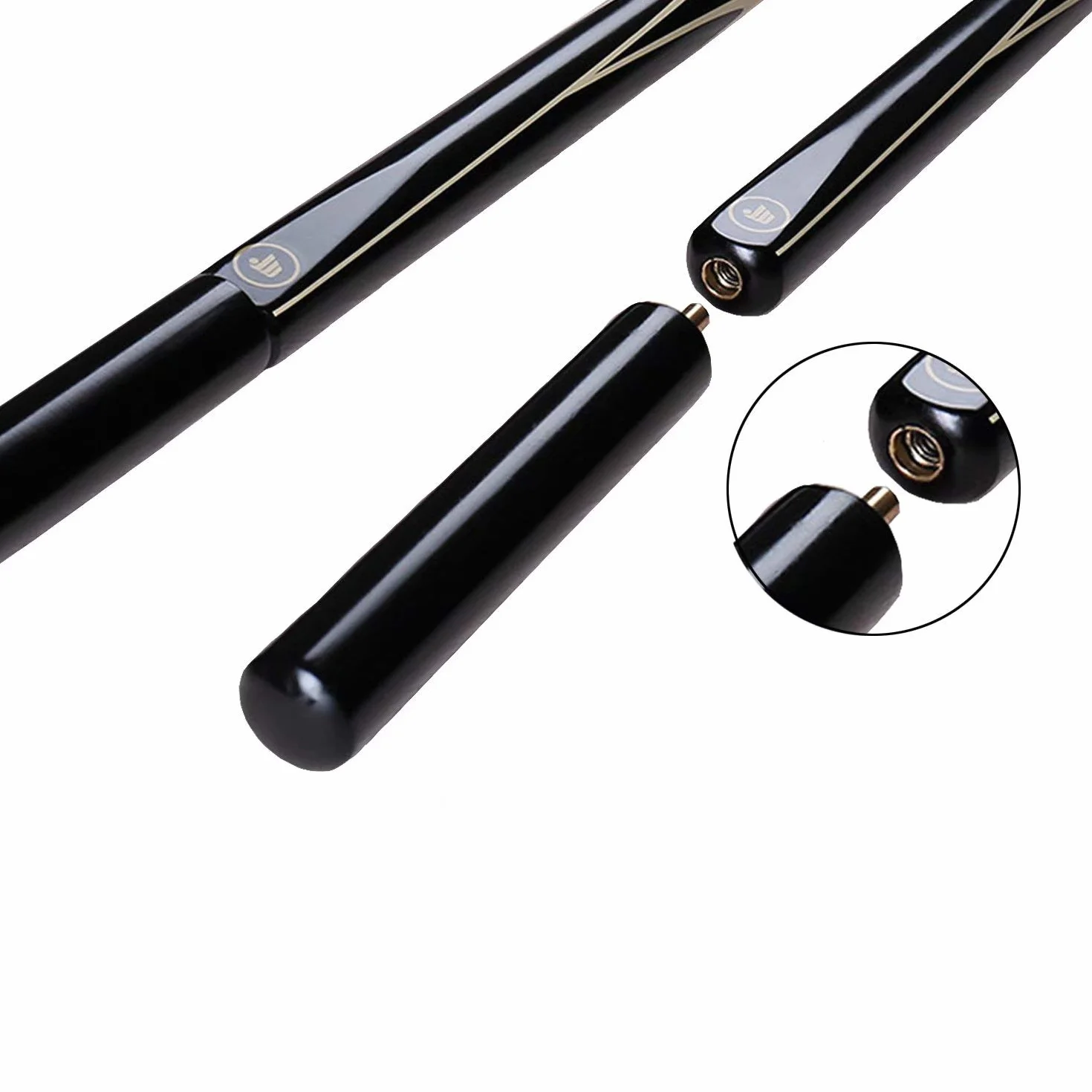 AONETIGER Kij bilardowy z drewna jesionowego, 145 cm, 3-częściowe, końcówki 9,7 mm, z akcesoriami, torba przedłużająca, zestaw do wyboru, profesjonalne kijki do snookera, basenu, cue