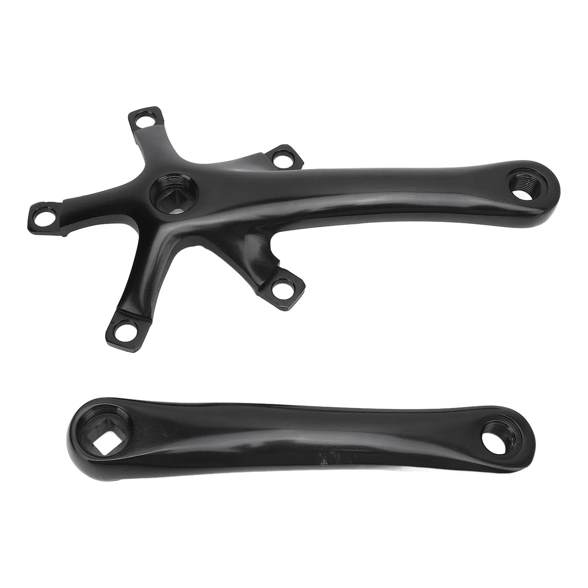 Zestaw Korby 165 Mm, Mocny Mechanizm Korbowy Wykonany z Najwyższej Jakości Materiałów ze Stopu Aluminium o Ergonomicznej Konstrukcji, Idealny do Jazdy Po Drogach i Podróży na