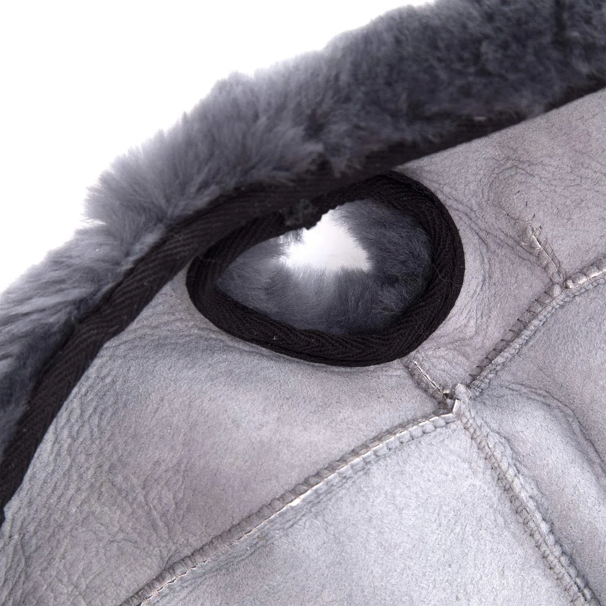 Western Merino Sheepskin Saddle Seat Cover -Riding weern futro jagnięce pokrowiec na siodełko (antracyt)