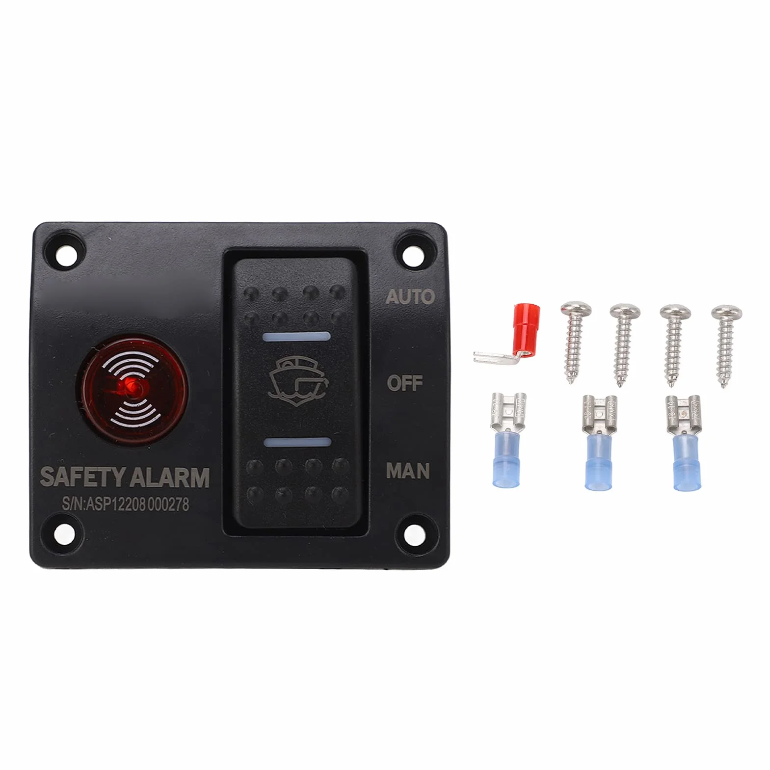 3 Way Warunek Przełącznika Pompy Zęzowej Man Off Auto Włącznik Pompy Zęzowej z światłem LED dla Statków i Jachtów DC24V 3 Way Dilge Pomp Pump Pone (DC12V)